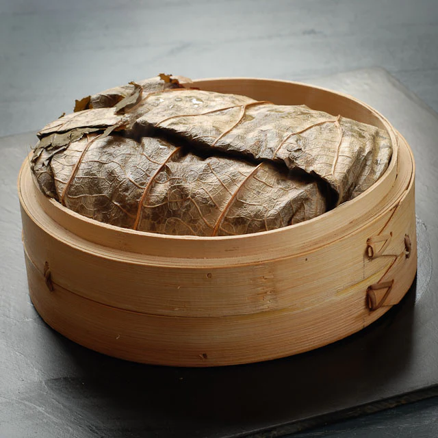 2-Tier Bamboo Steamer With Lid 8" dia - Image 3