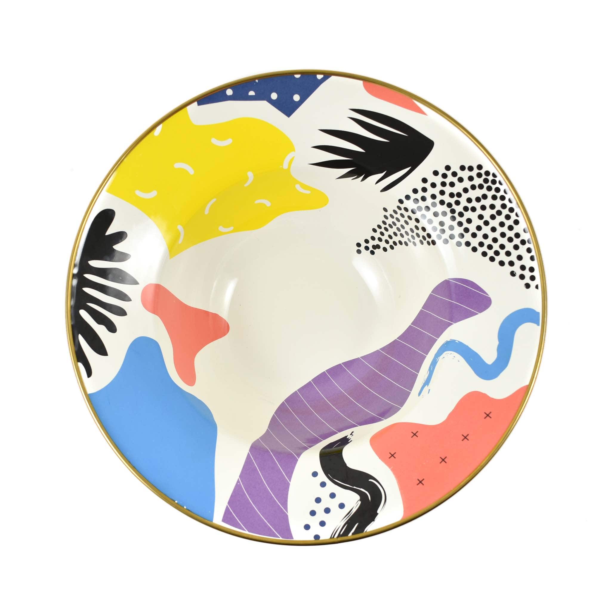 Abstract Enamel Display Dish, 30cm - Image 3