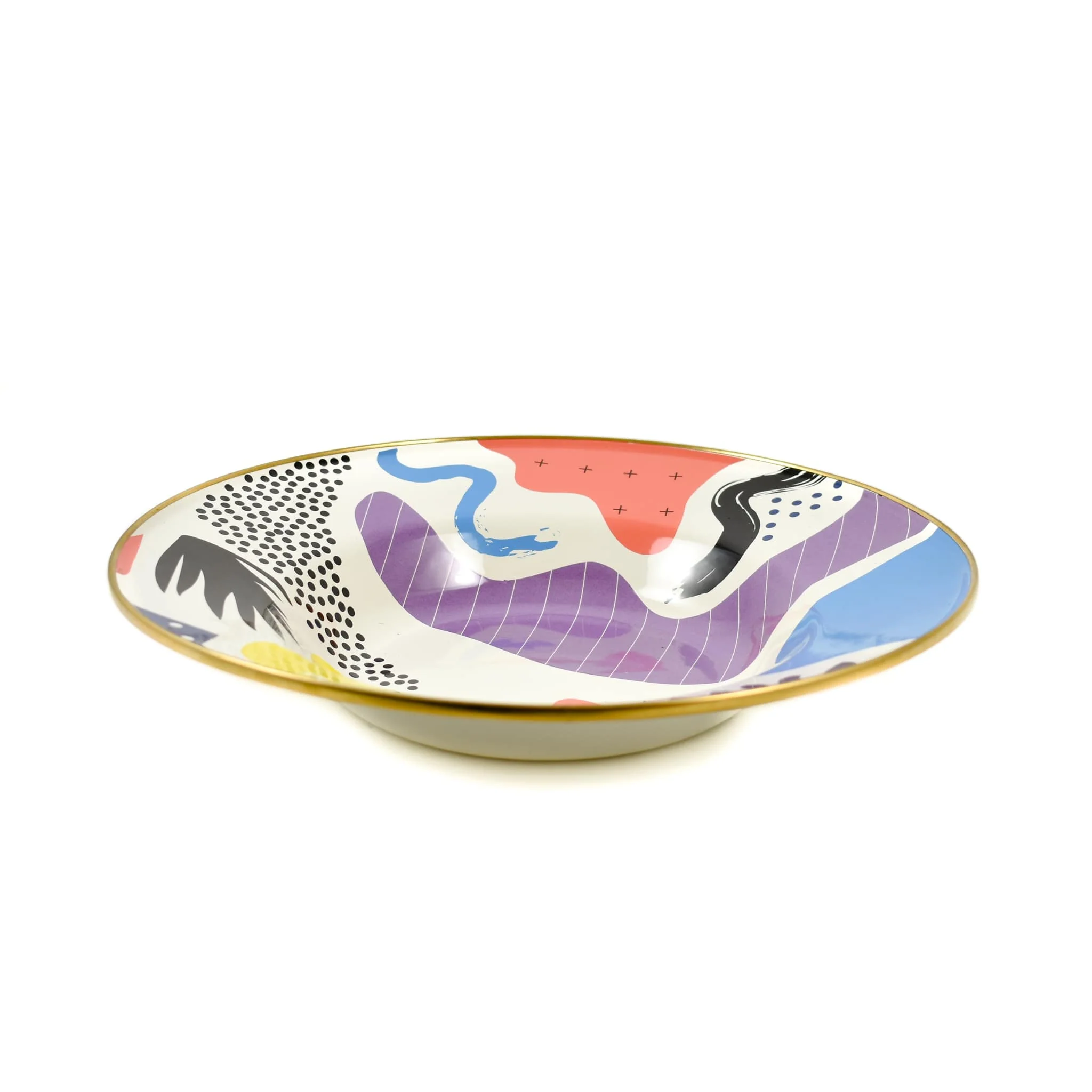 Abstract Enamel Large Serving Dish, 30cm - Image 2