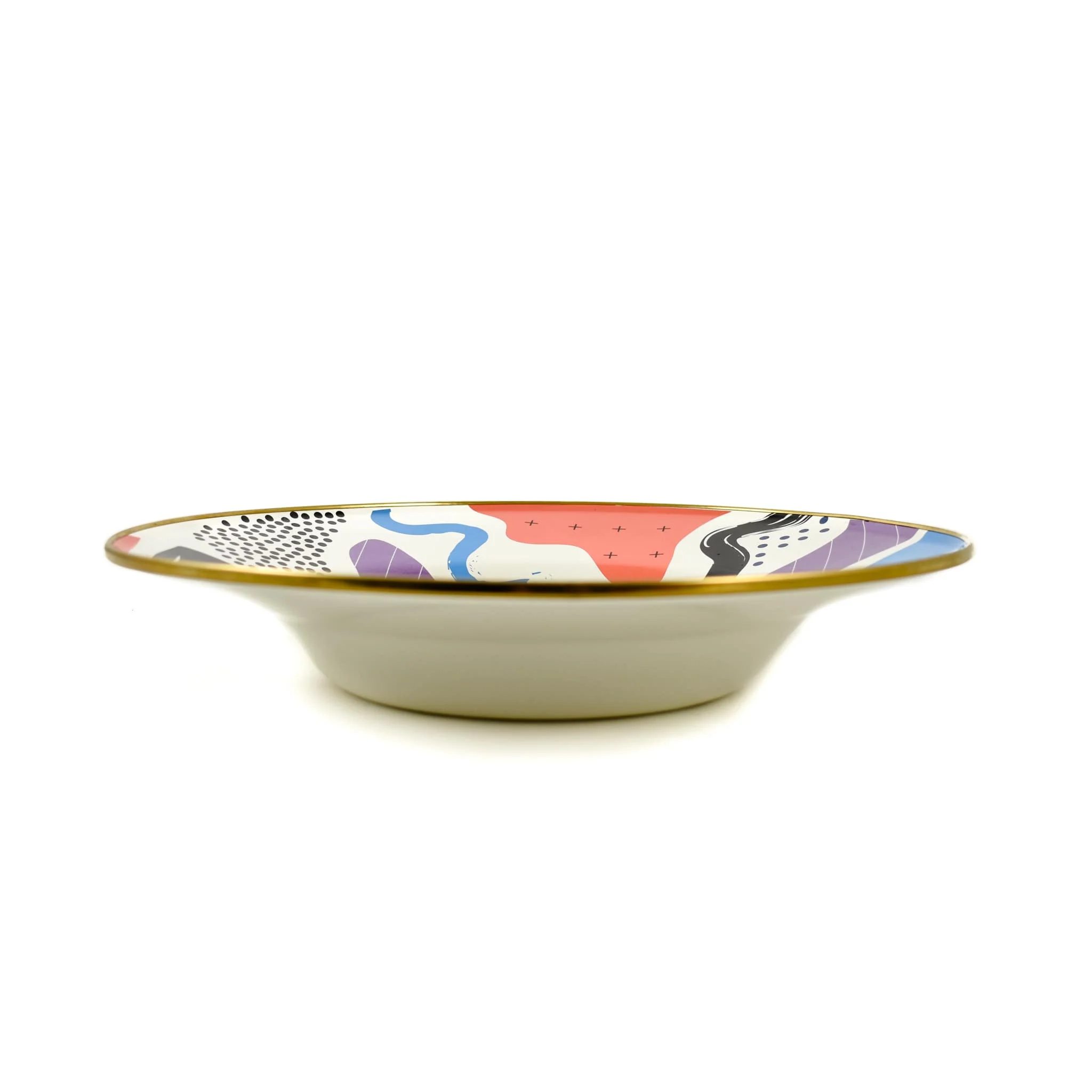Abstract Enamel Large Serving Dish, 30cm - Image 3