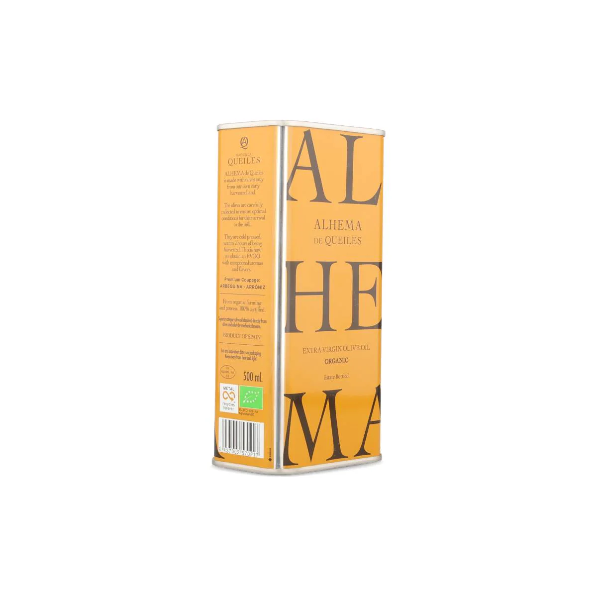 Alhema de Queiles Organic Extra Virgin Olive Oil - Image 3