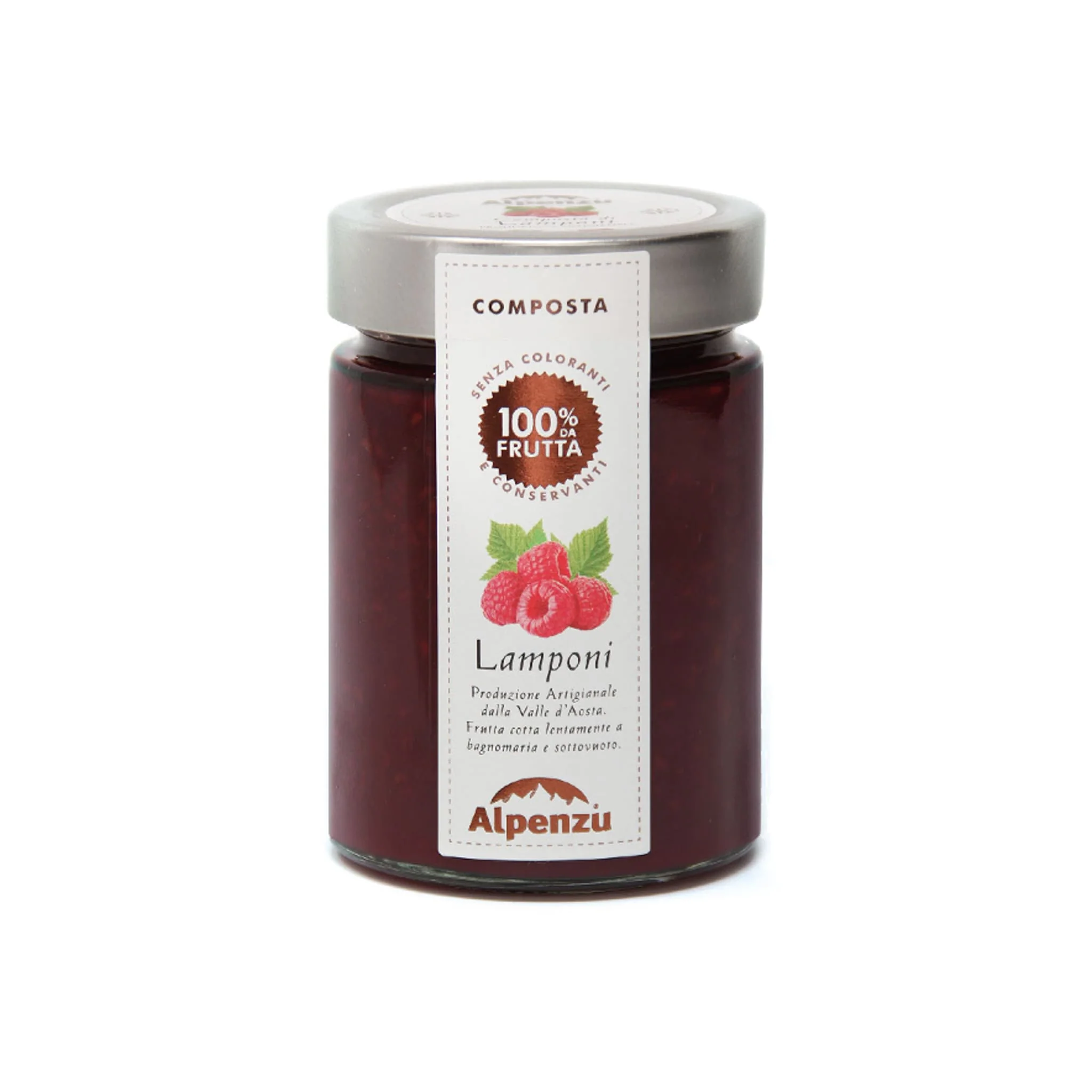 Alpenzu Raspberry Preserve 100% Fruit Jam, 350g