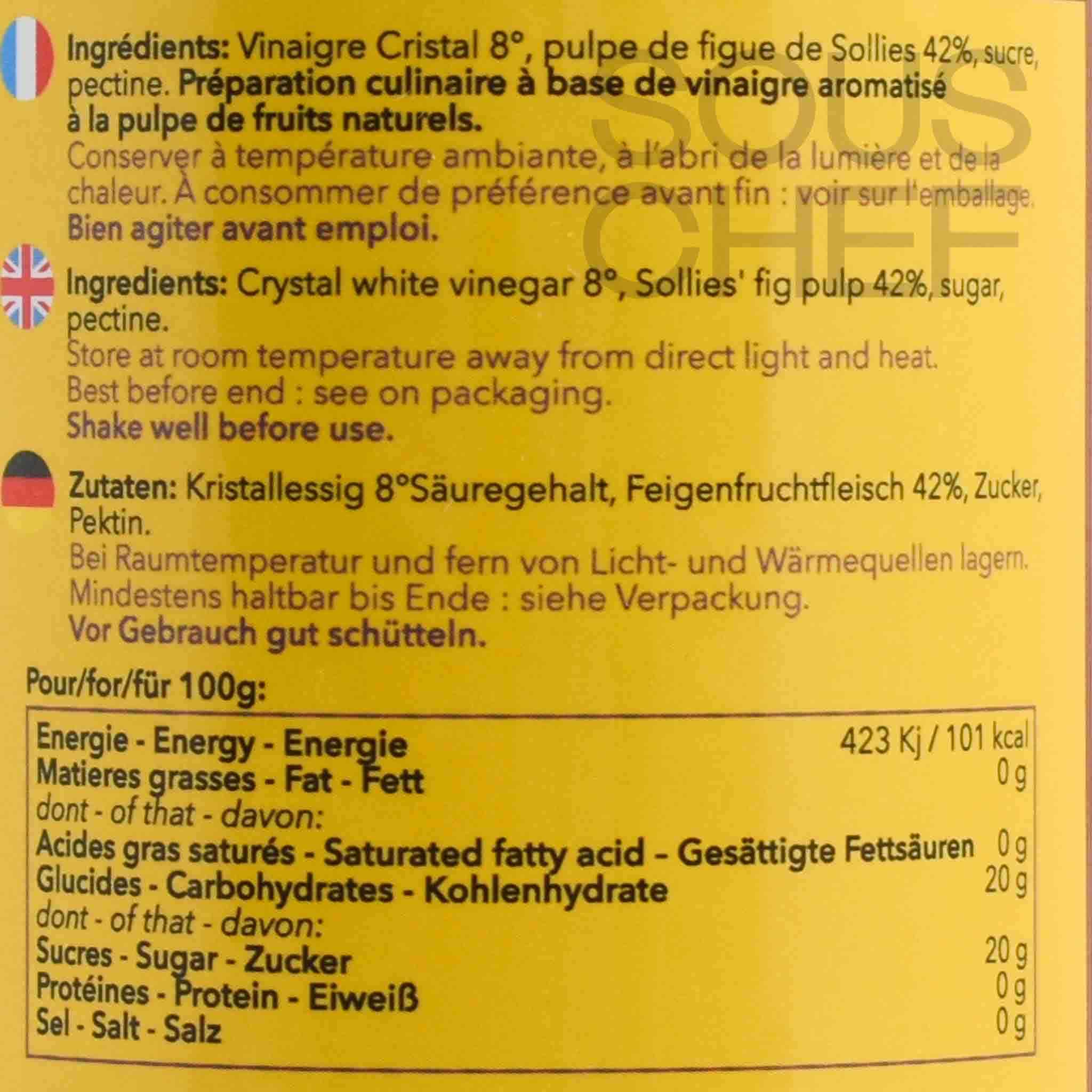 Nicolas Alziari Fig Vinegar, 200ml - Image 3