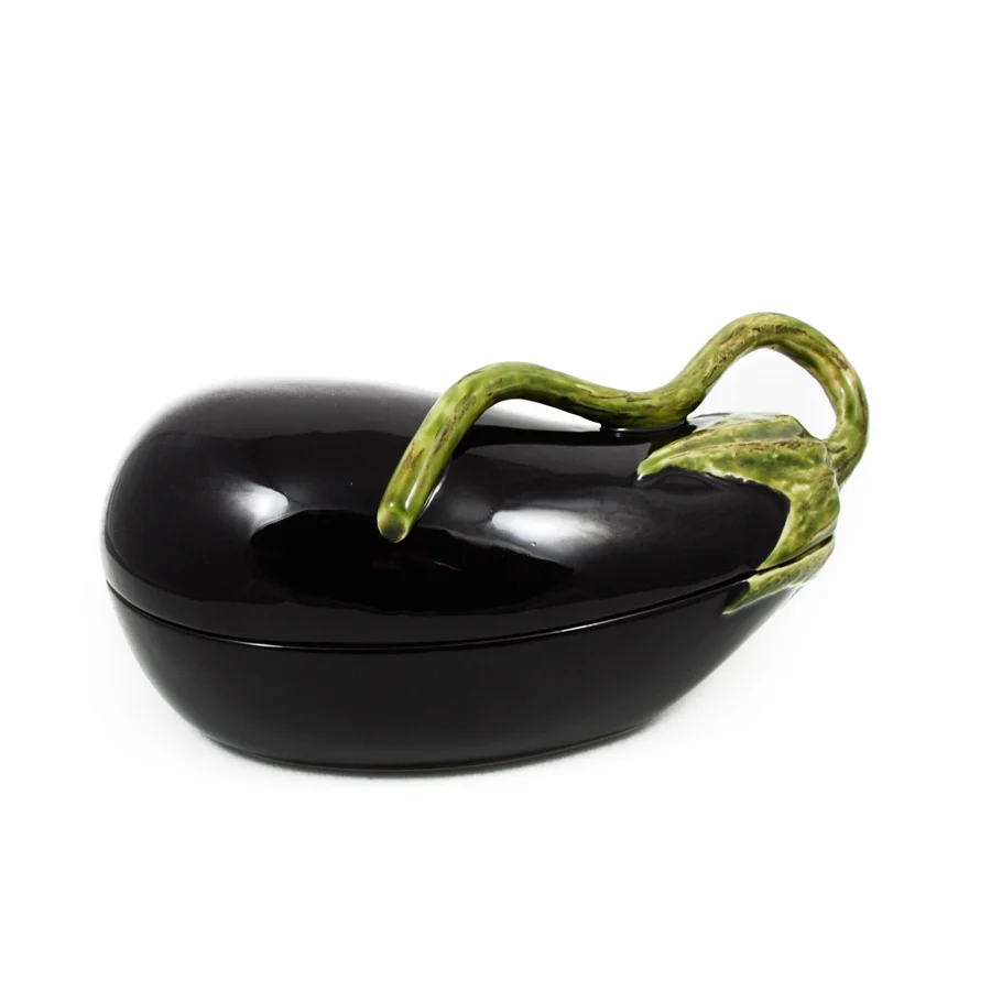 Bordallo Pinheiro Aubergine Dish, 28cm - Image 3