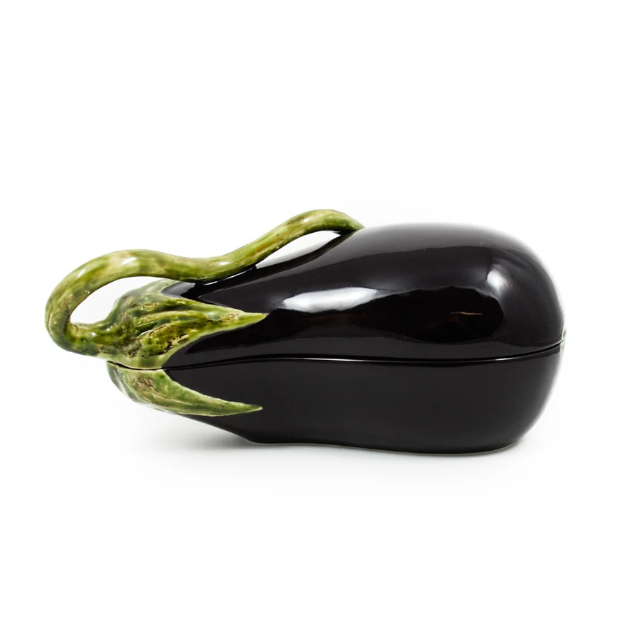 Bordallo Pinheiro Aubergine Dish, 28cm - Image 4