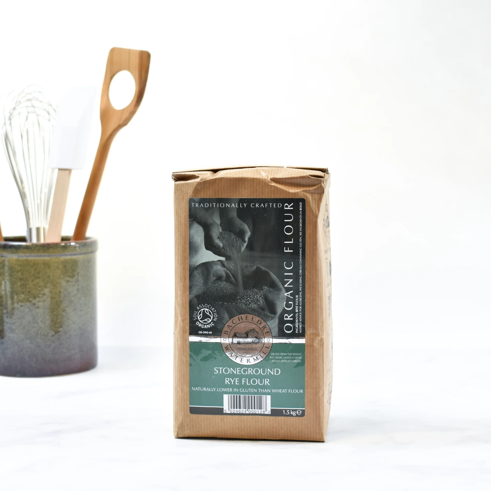 Bacheldre Organic Stoneground Rye Flour, 1.5kg - Image 3