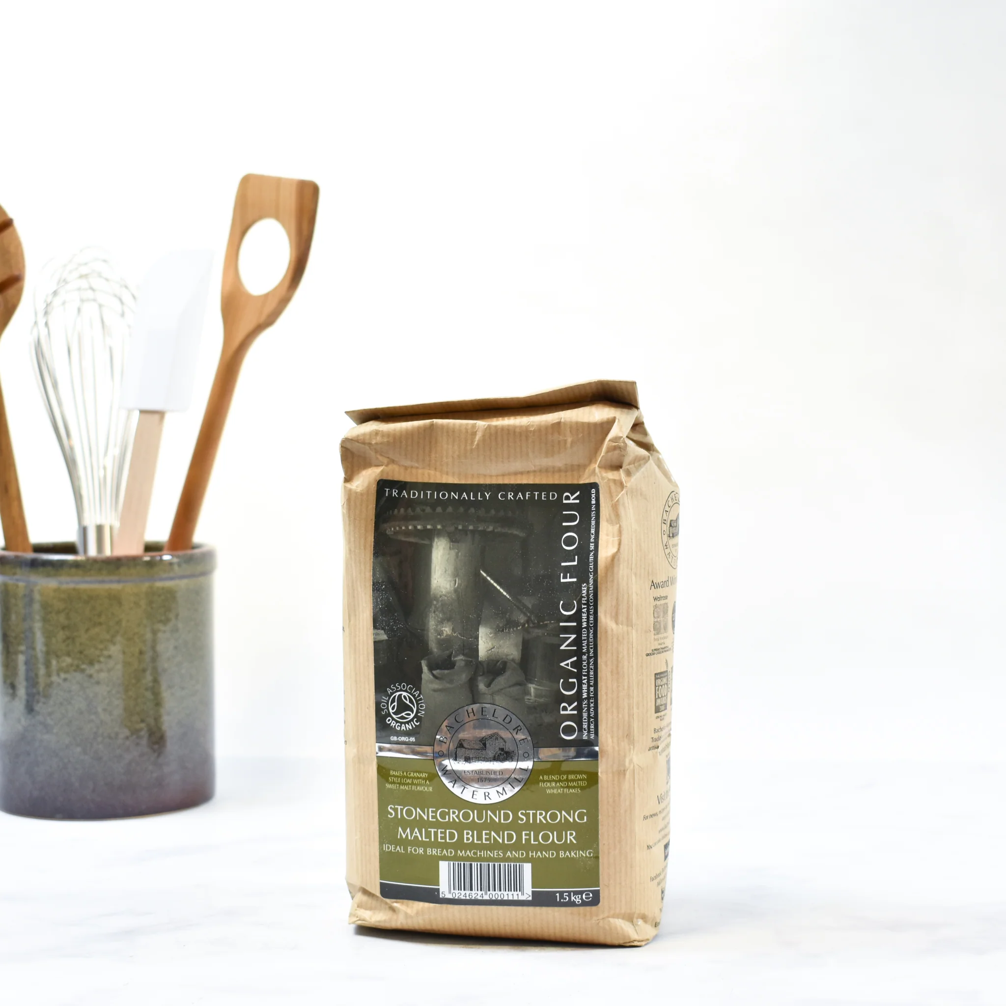 Bacheldre Organic Stoneground Strong Malted Blend Flour, 1.5kg - Image 3
