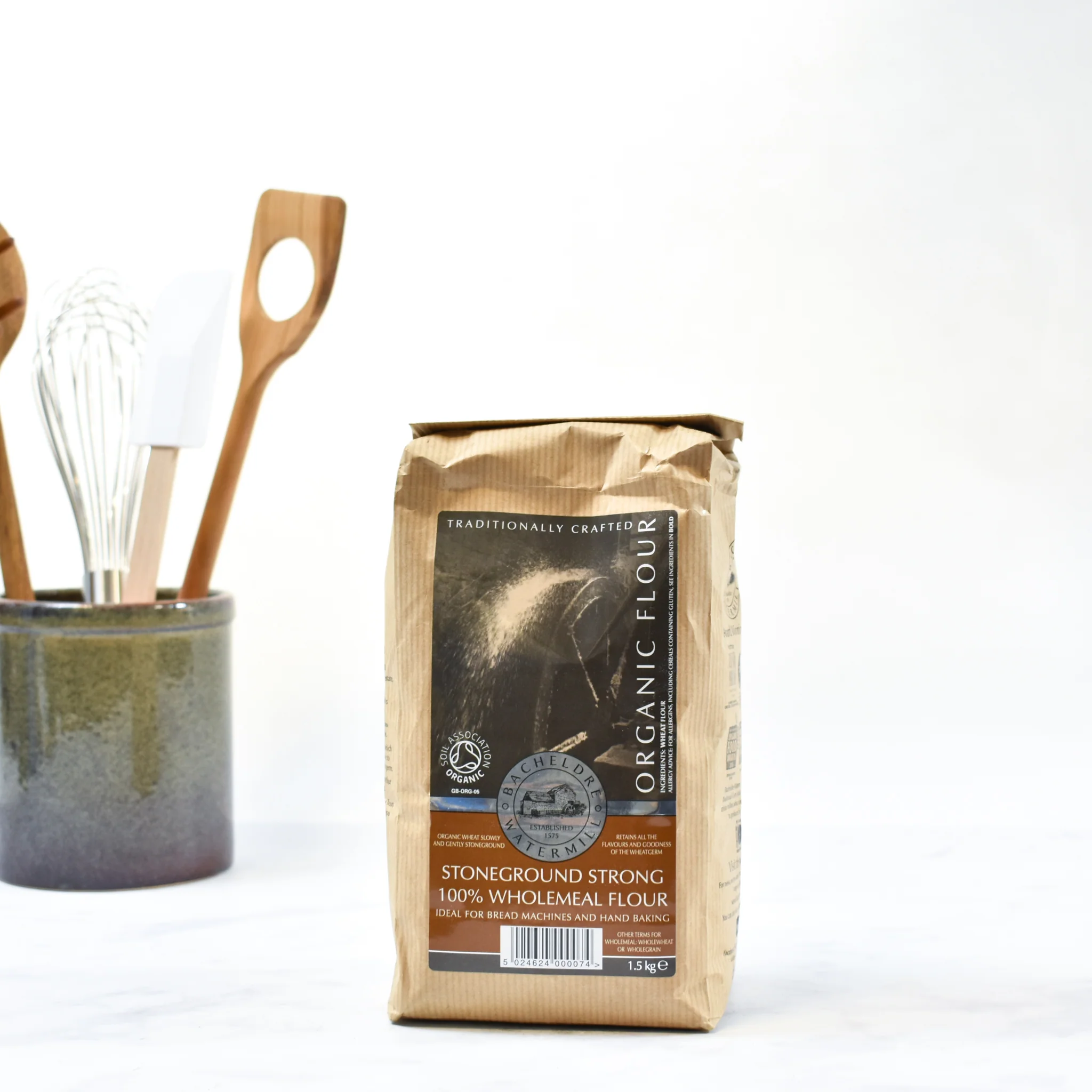 Bacheldre Organic Stoneground Strong Wholemeal Flour, 1.5kg - Image 3