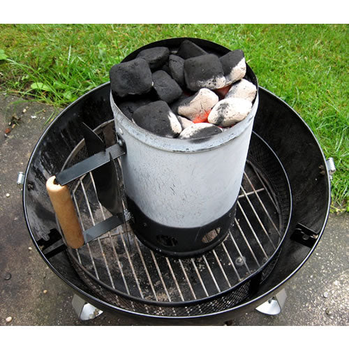 BBQ Chimney Starter, 27cm high x 16cm dia - Image 3