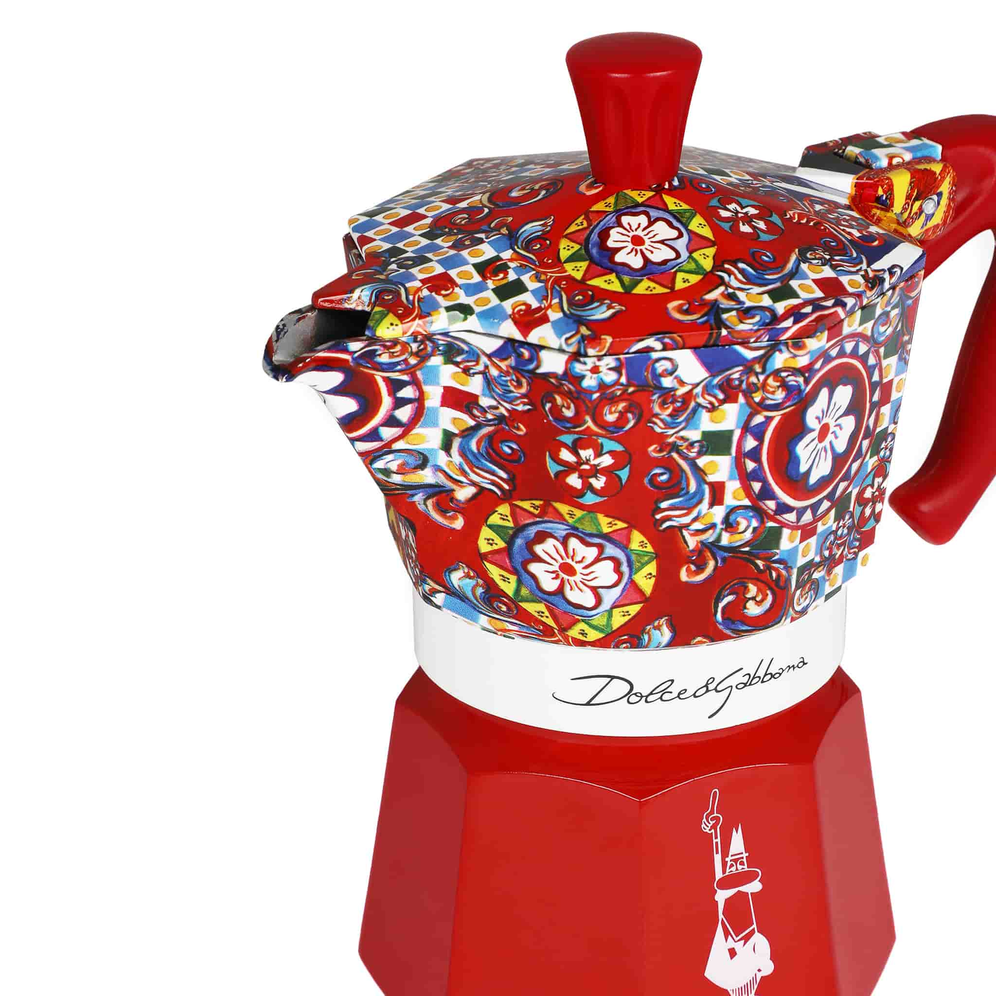 Bialetti x Dolce & Gabbana Red Moka Express Coffee Maker - Image 3