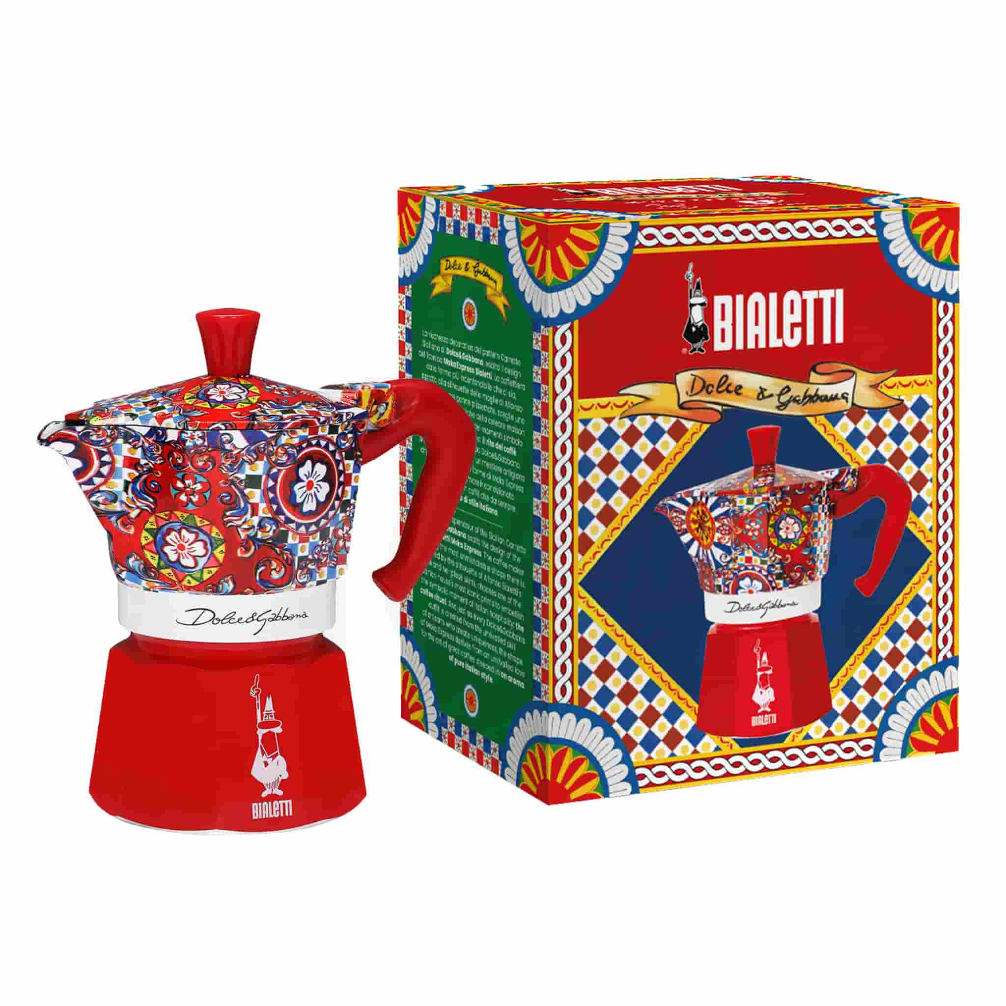 Bialetti x Dolce & Gabbana Red Moka Express Coffee Maker - Image 4