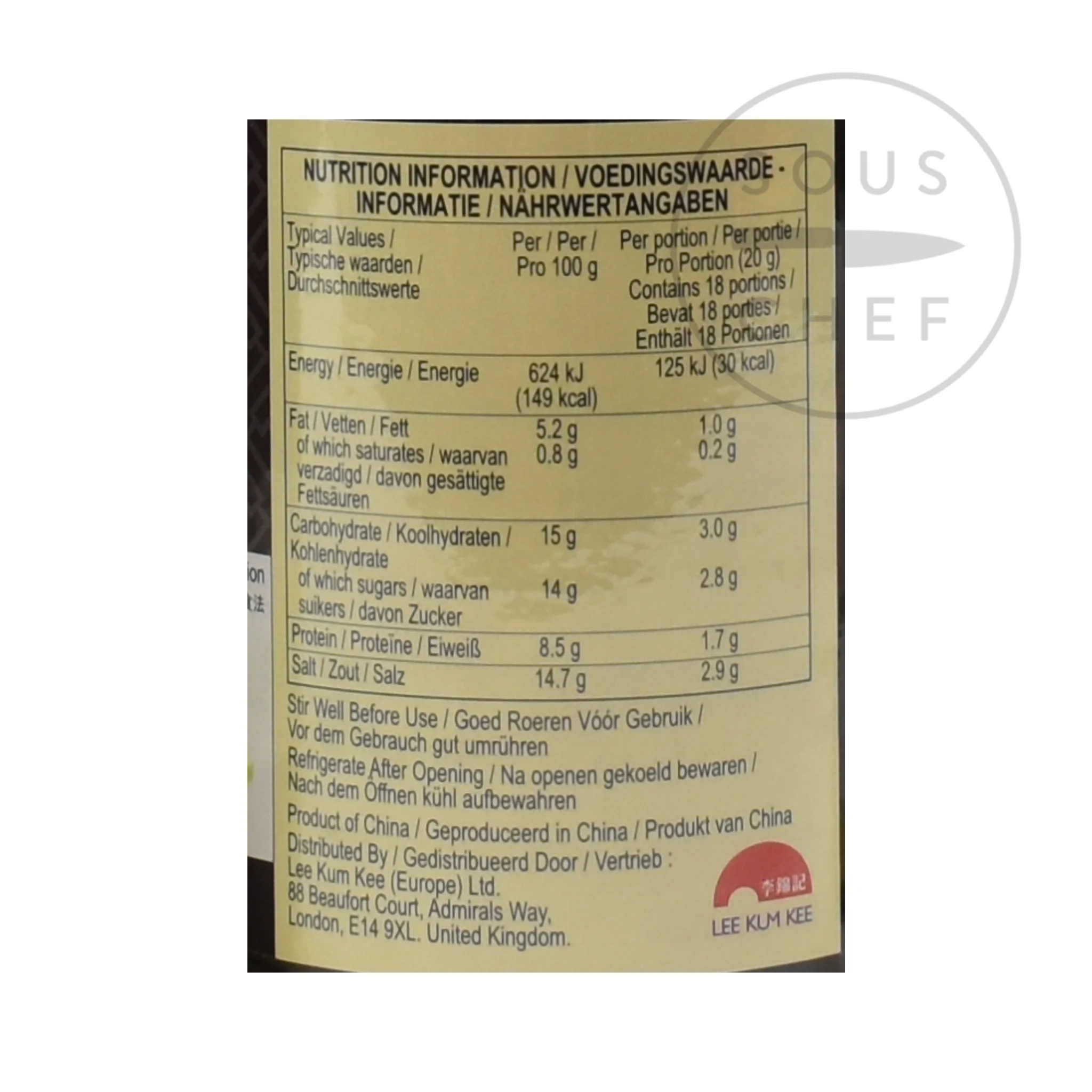 Lee Kum Kee Black Bean Sauce With Garlic, 368g - Image 3