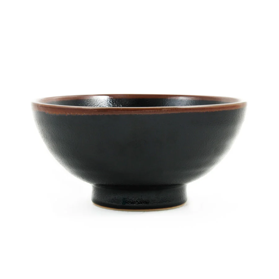 Black Stoneware Ramen Bowl, 19.7cm - Image 2