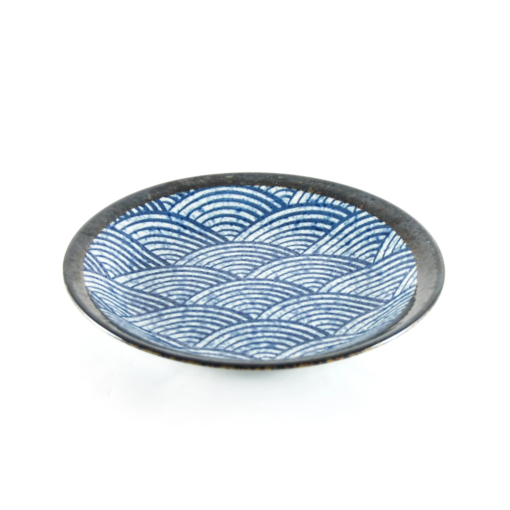 Blue Wave Medium Plate, 22cm - Image 4