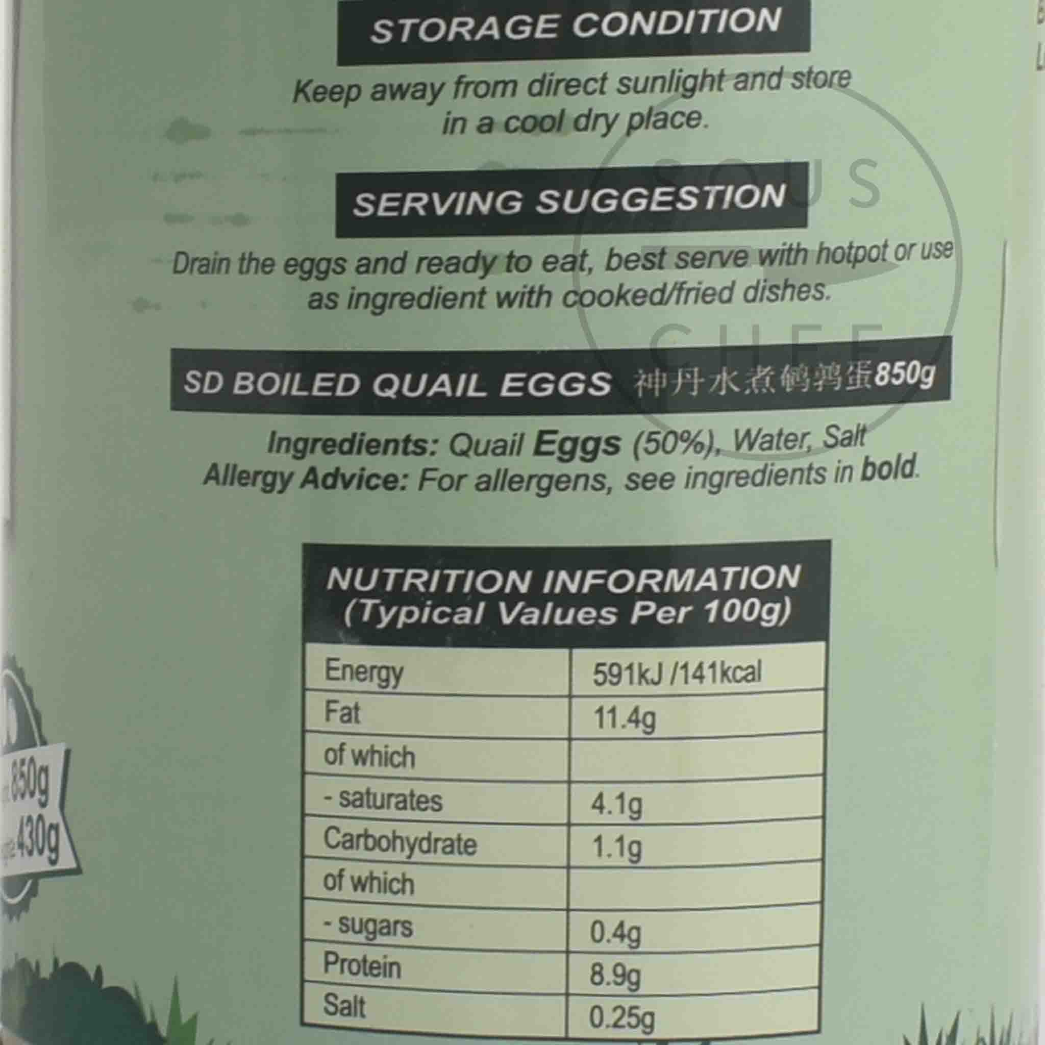 Boiled Quail Eggs, 850g - Image 2