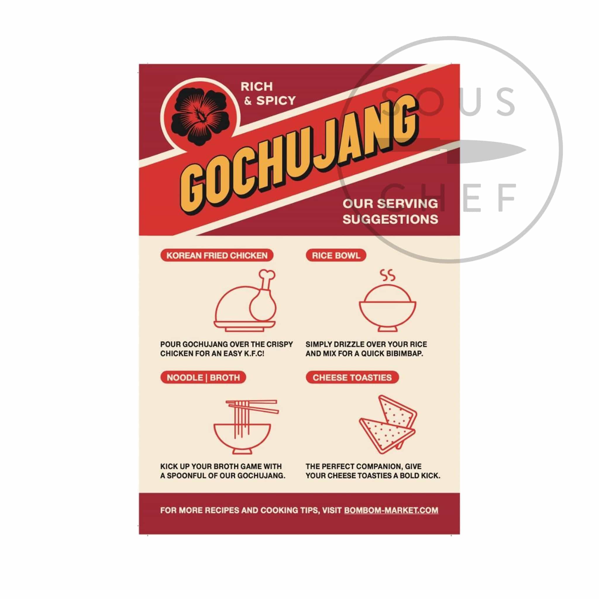 Bombom Korean Gochujang Hot Sauce, 210g - Image 5