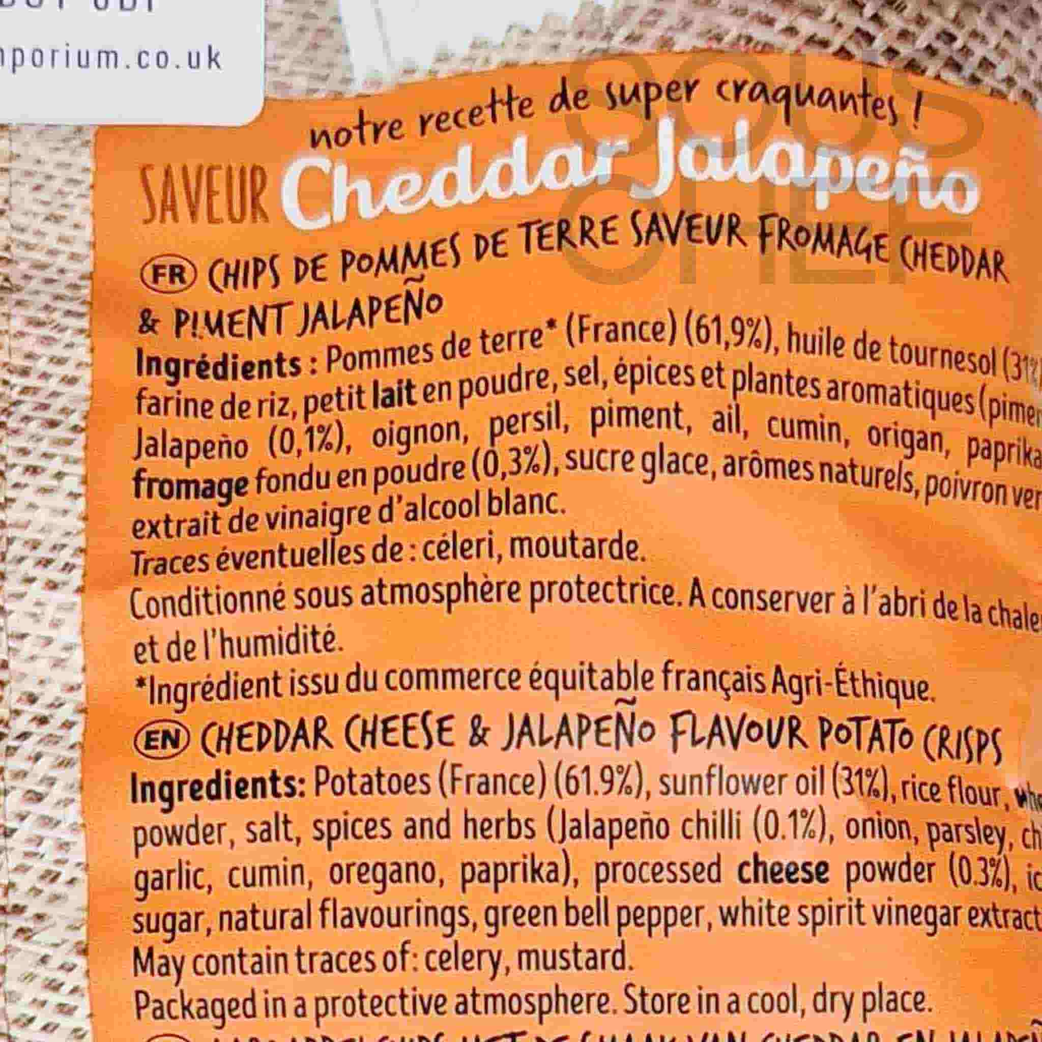 Bret's Cheddar Jalepeno Crisps, 125g - Image 3