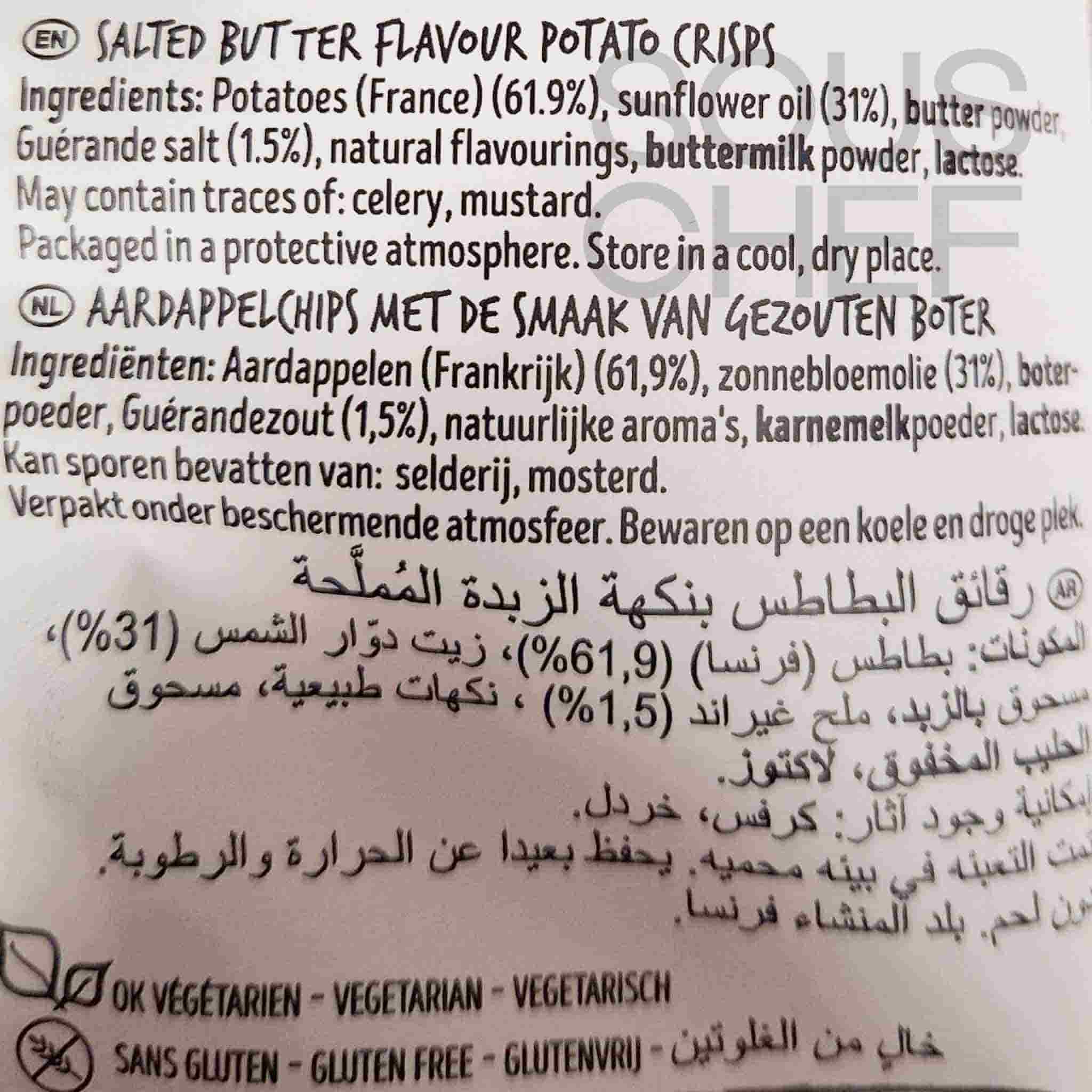 Bret's Salted Butter Crisps, 125g - Image 2