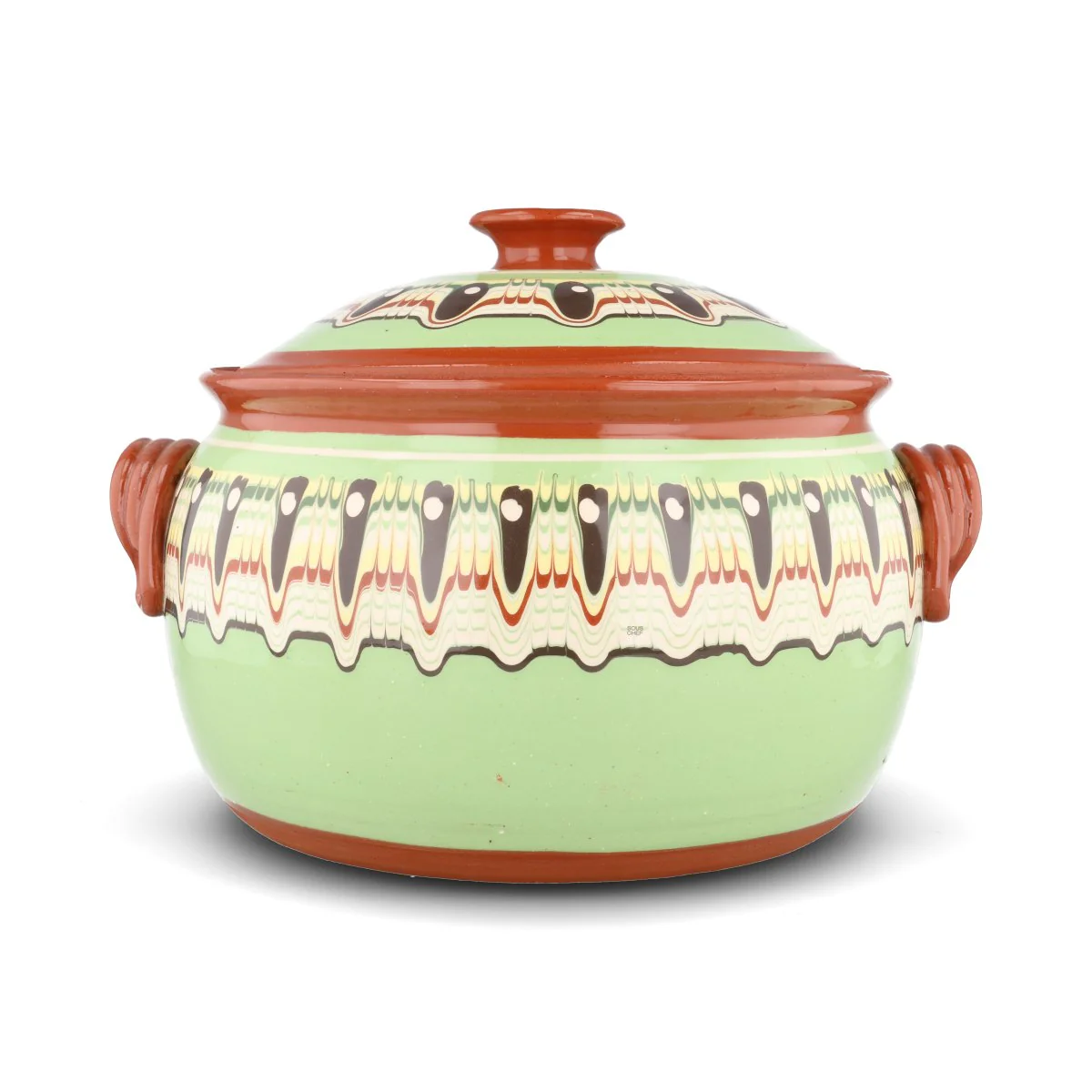 Troyan Pistachio Green Terracotta Cooking Pot - Image 2