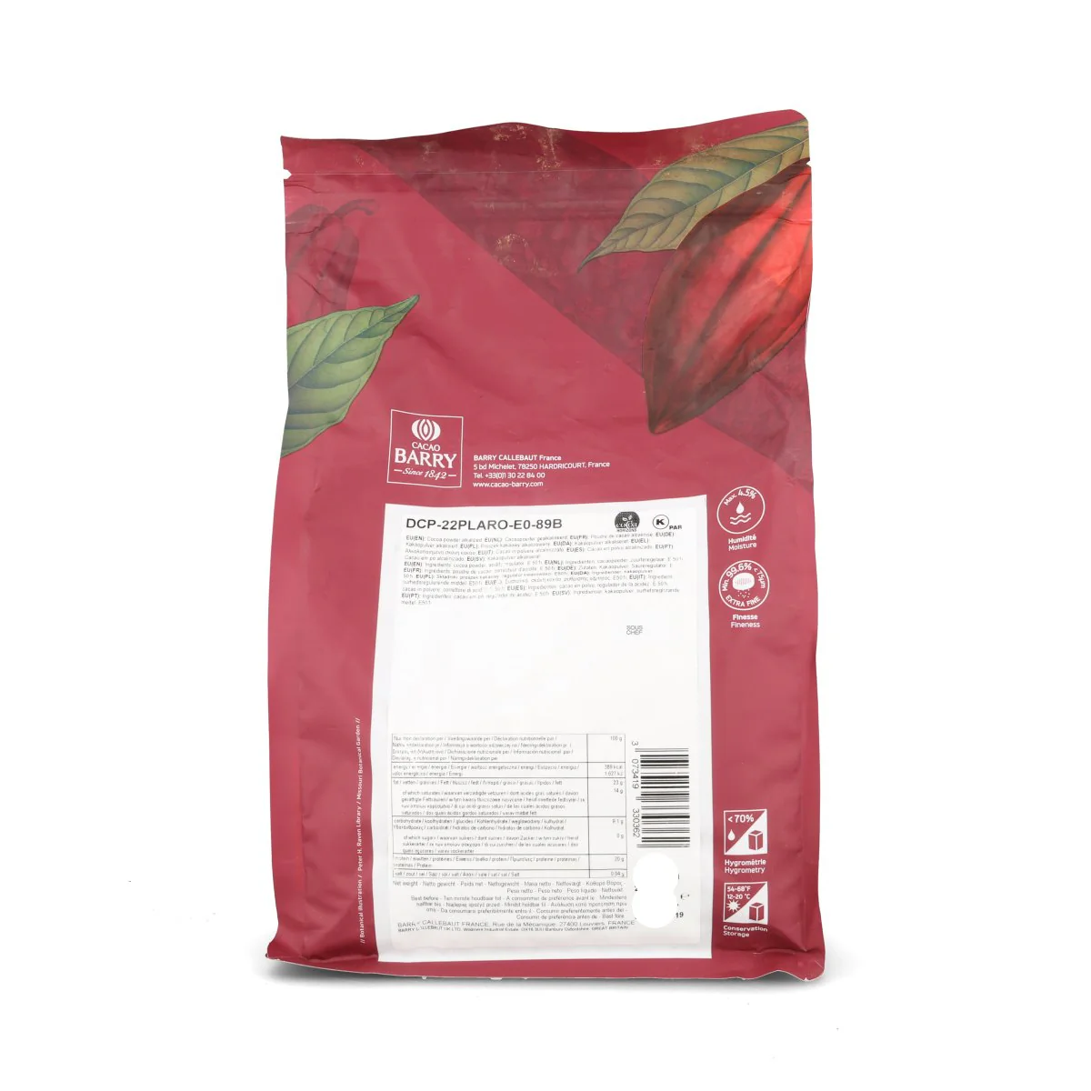Cacao Barry Dark Brown Plein Arome Cocoa Powder, 1kg - Image 2