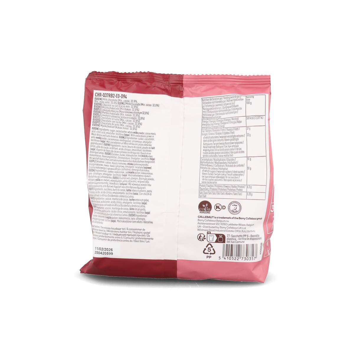 Callebaut Ruby Chocolate Couverture, 400g - Image 3