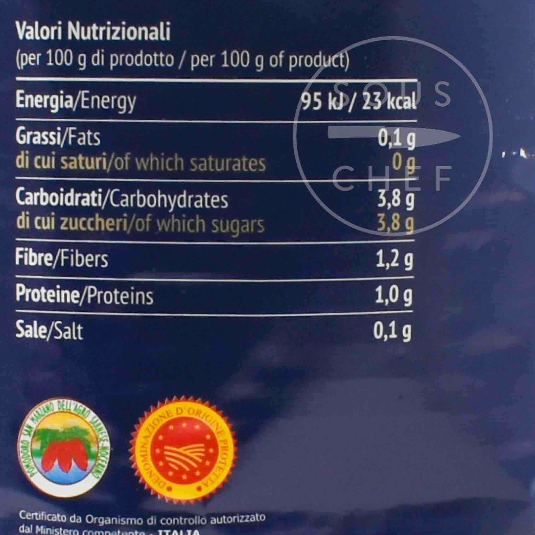 Casa Marrazzo Peeled San Marzano DOP Tomato with Basil, 860g - Image 2