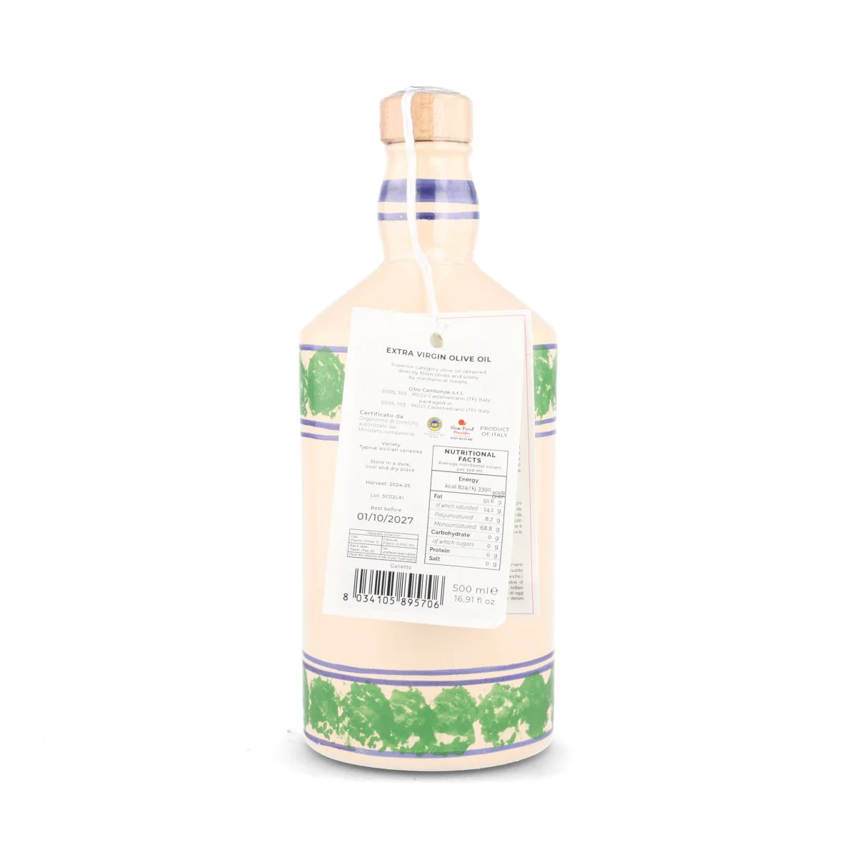 Centonze Fangotti PGI Extra Virgin Olive Oil in Galetto Bottle, 500ml - Image 2