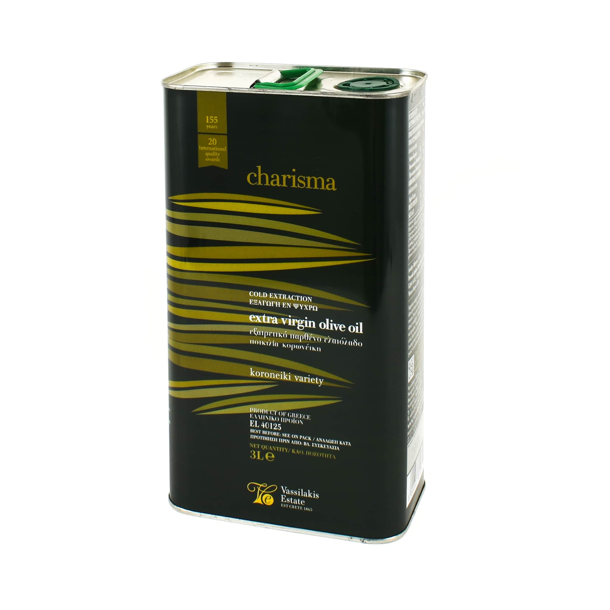 Charisma Greek Extra Virgin Olive Oil Tin - Image 3