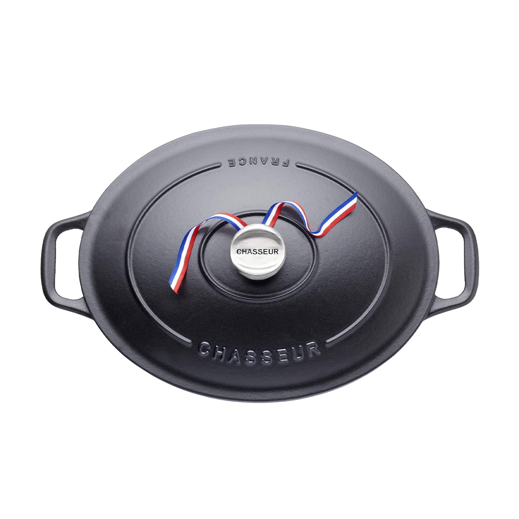 Chasseur Black Cast Iron Oval Dutch Oven, 29cm - Image 2