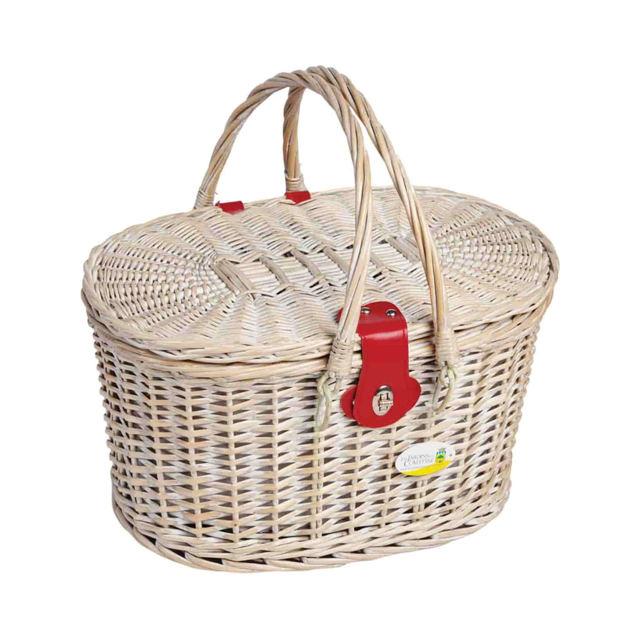 Cheverny Cherry Print Picnic Basket, 4 Person - Image 2