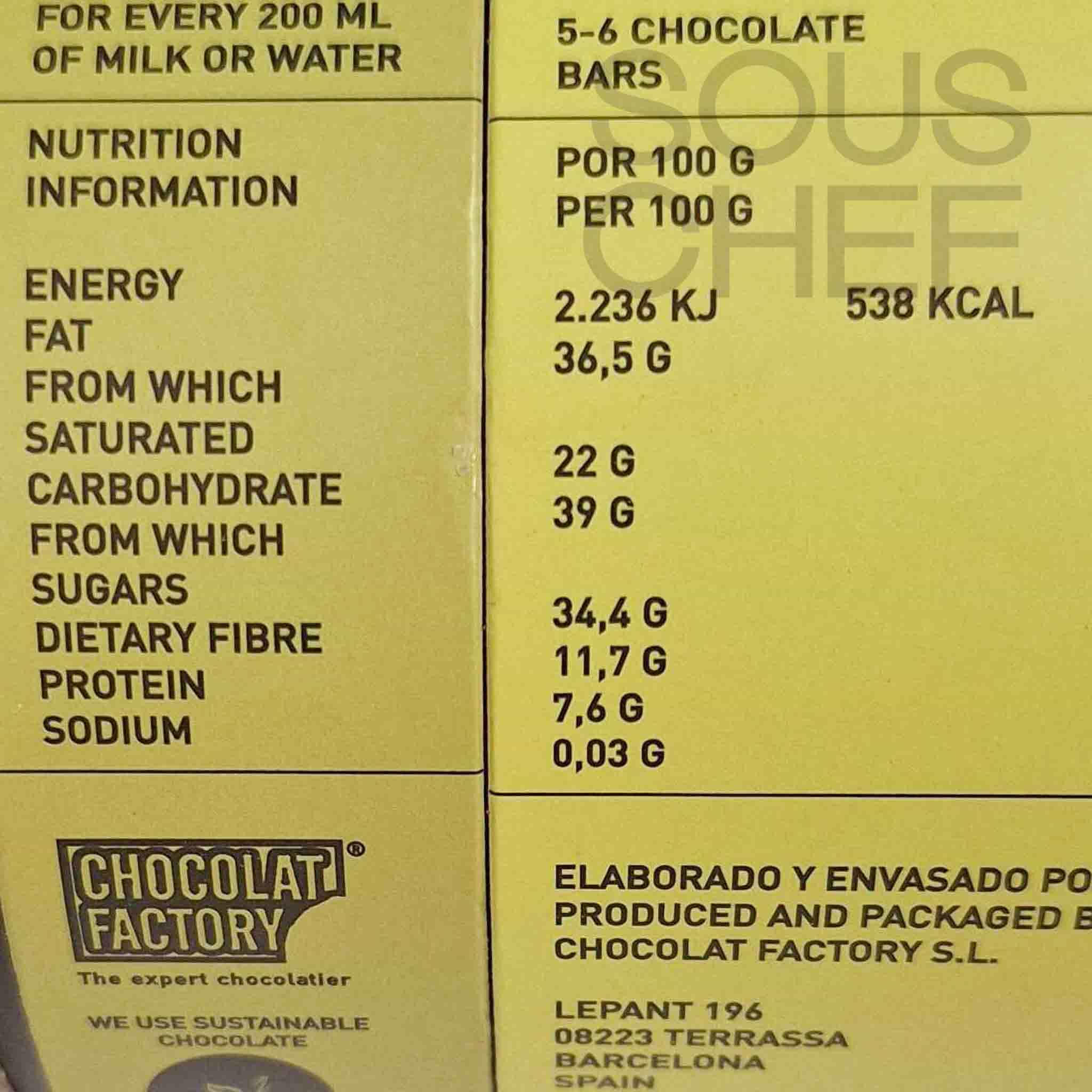 Chocolat Factory Special Dark Spiced Hot Chocolate, 300g - Image 2