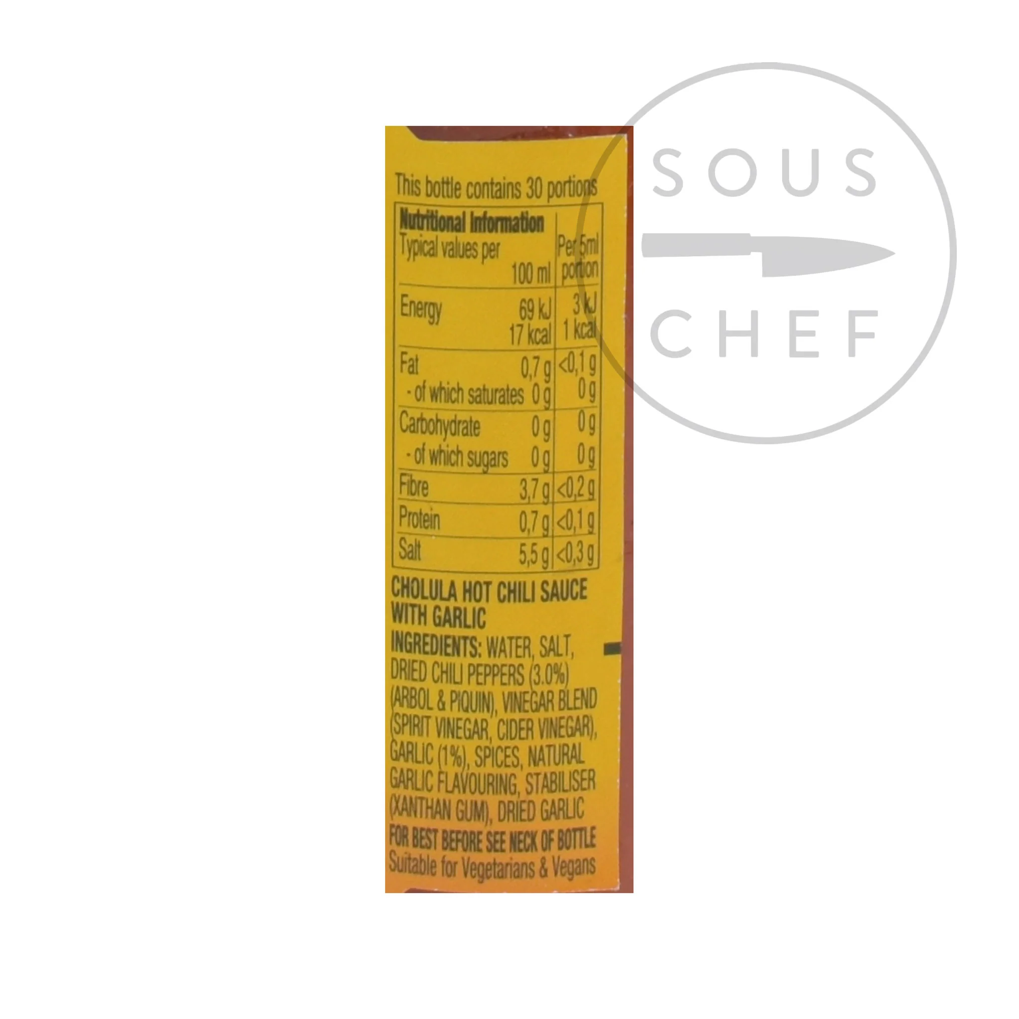Cholula Garlic Hot Sauce, 150ml - Image 3