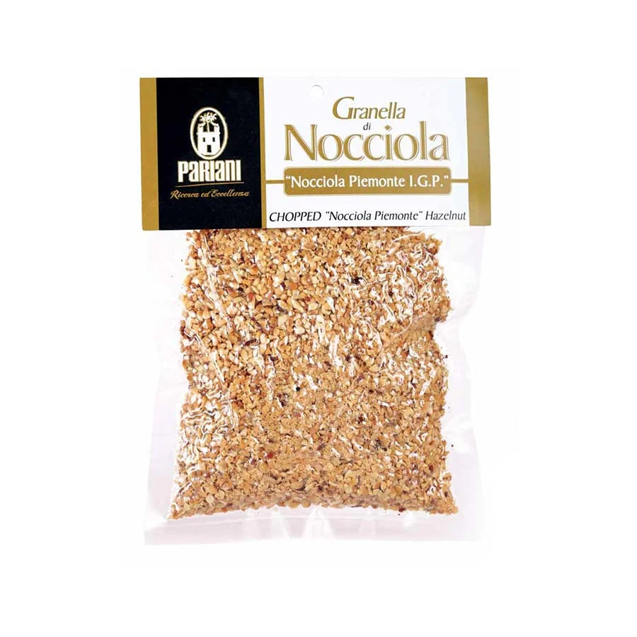 Chopped Roasted Piemonte IGP Hazelnuts, 100g