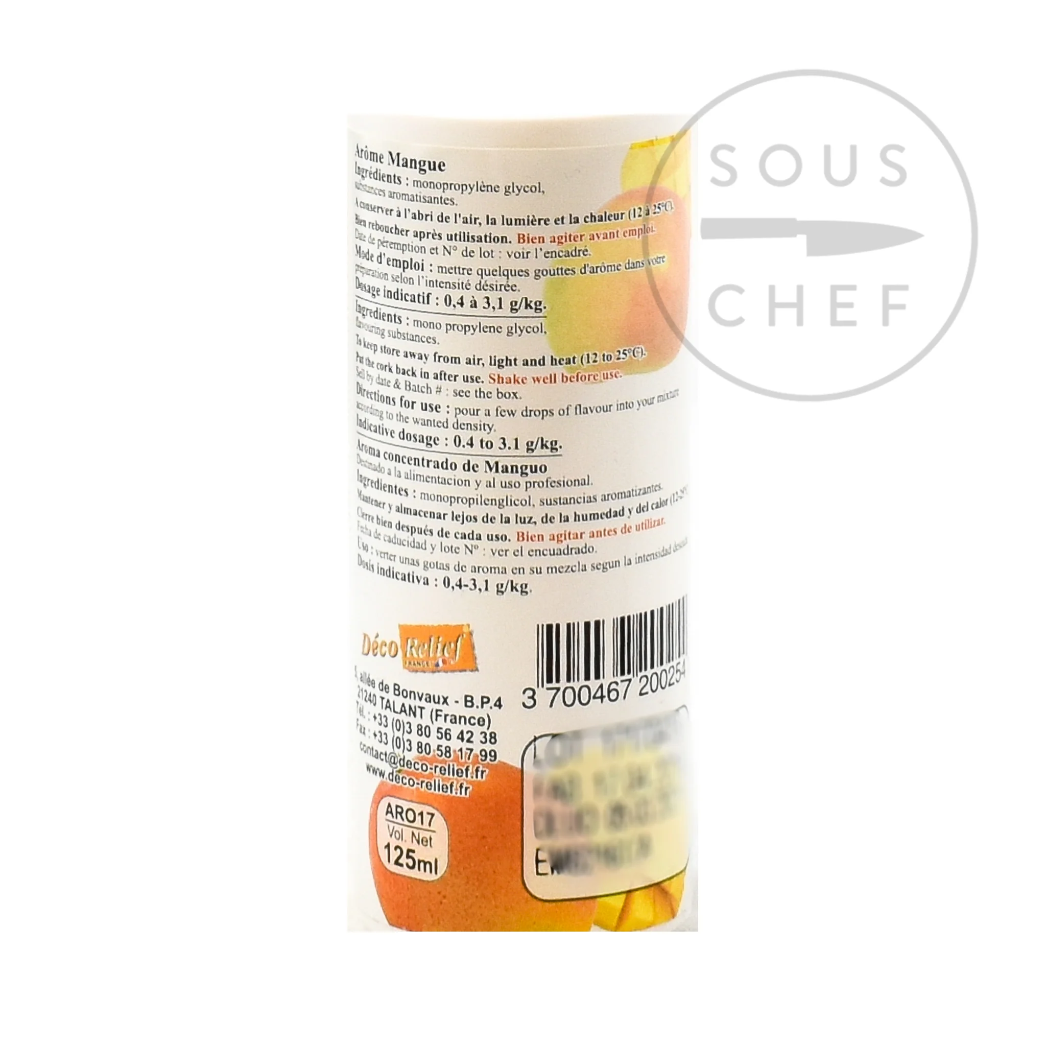 Deco Relief Concentrated Mango Flavour, 125ml - Image 3