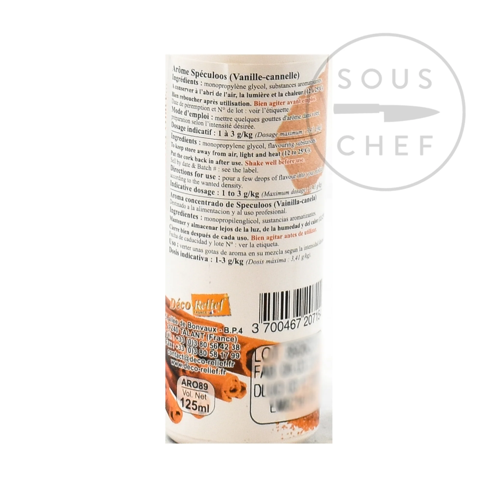 Deco Relief Concentrated Speculoos Flavour, 125ml - Image 3