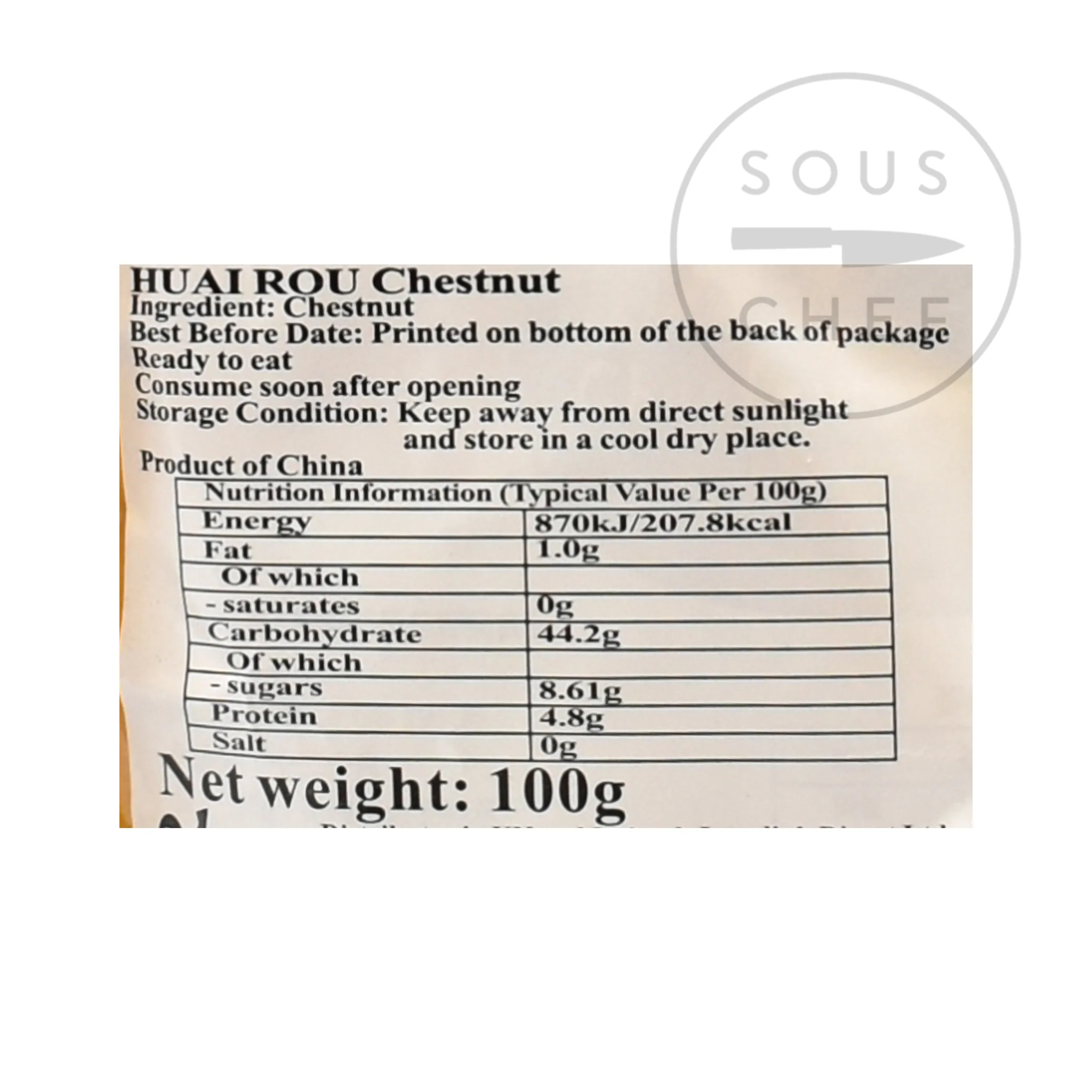 Cooked Chestnuts, 100g - Image 3