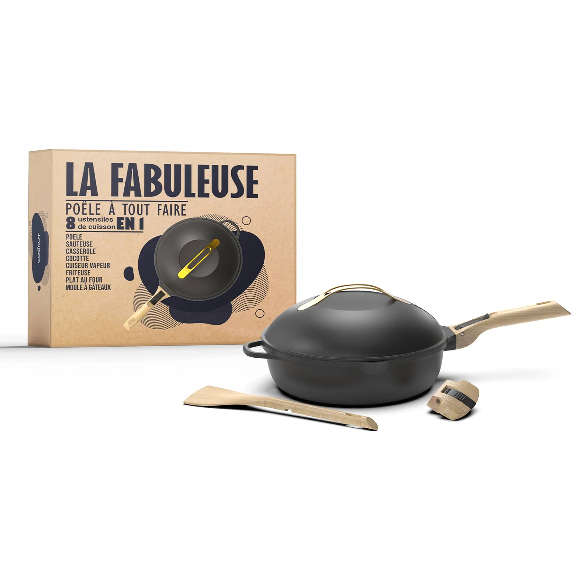 Cookut Lightweight Non-Stick Black Fabulous Pan, 28cm, BPA-Free - Image 3