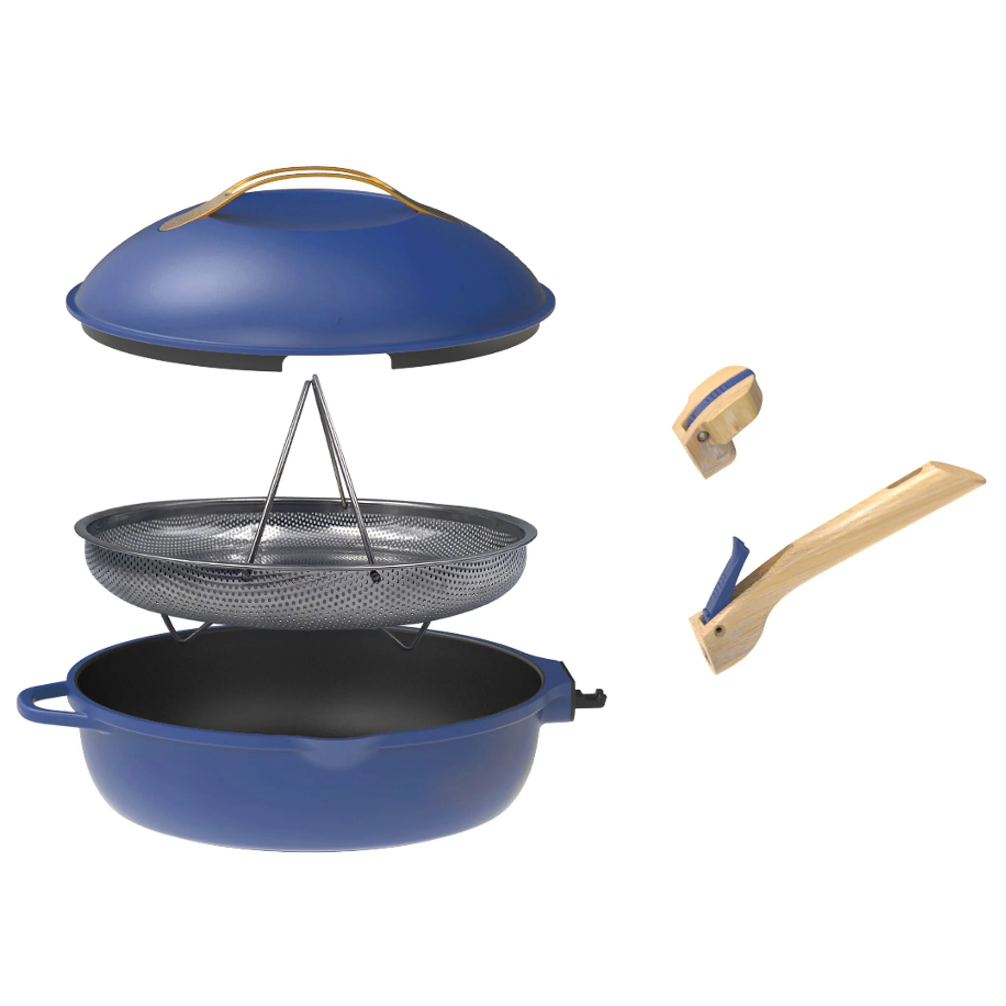 Cookut Lightweight Non-Stick Blue Fabulous Pan, 28cm, BPA-Free - Image 2