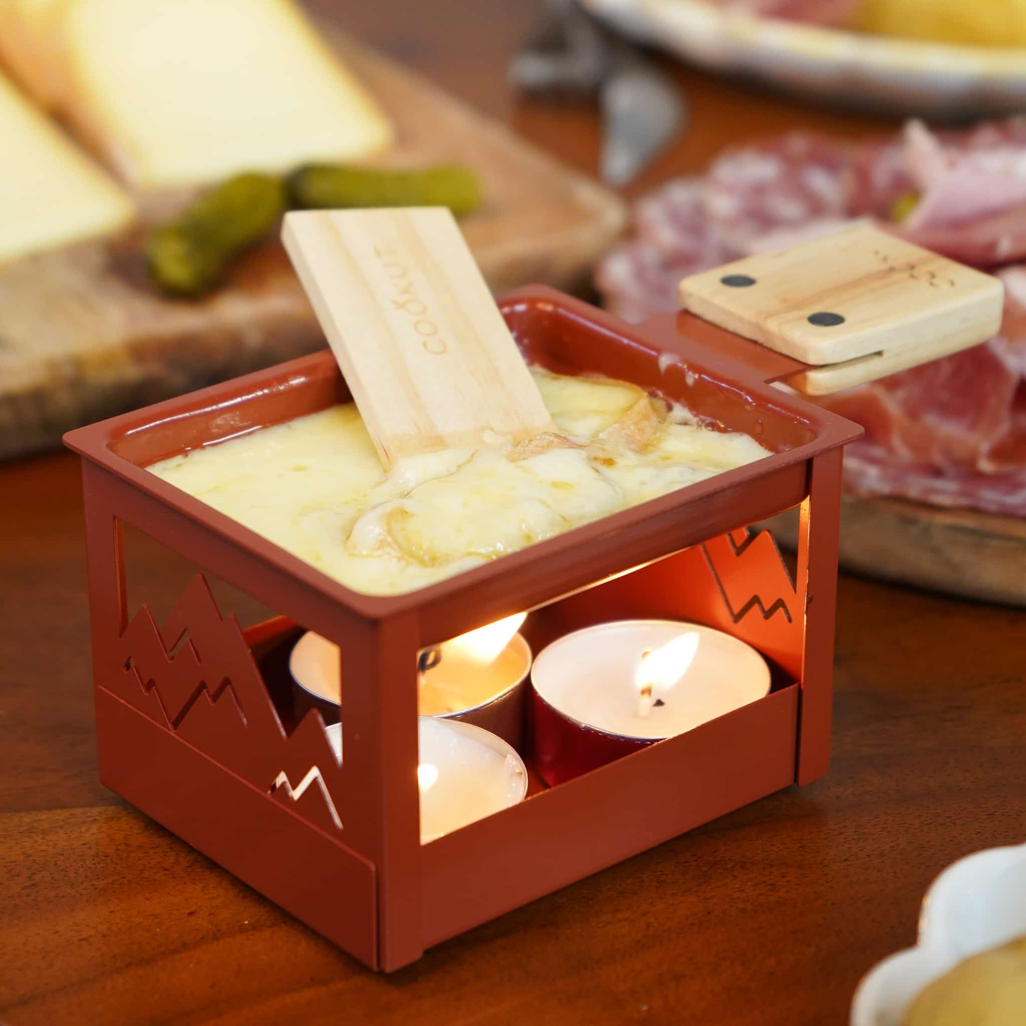 Cookut Foldable Raclette, Red - Image 2