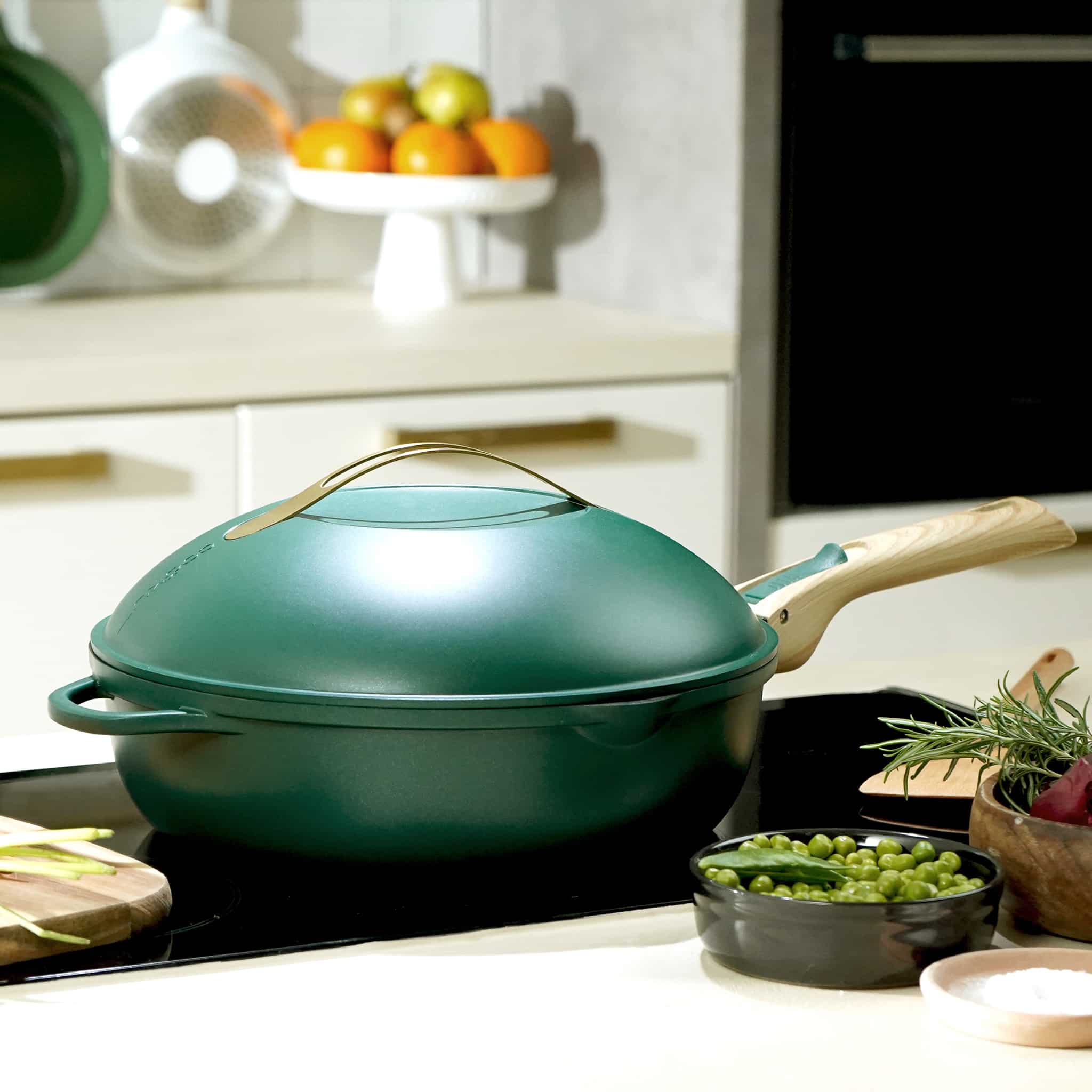 Cookut Lightweight Non-Stick Green Fabulous Pan, 28cm, BPA-Free - Image 3