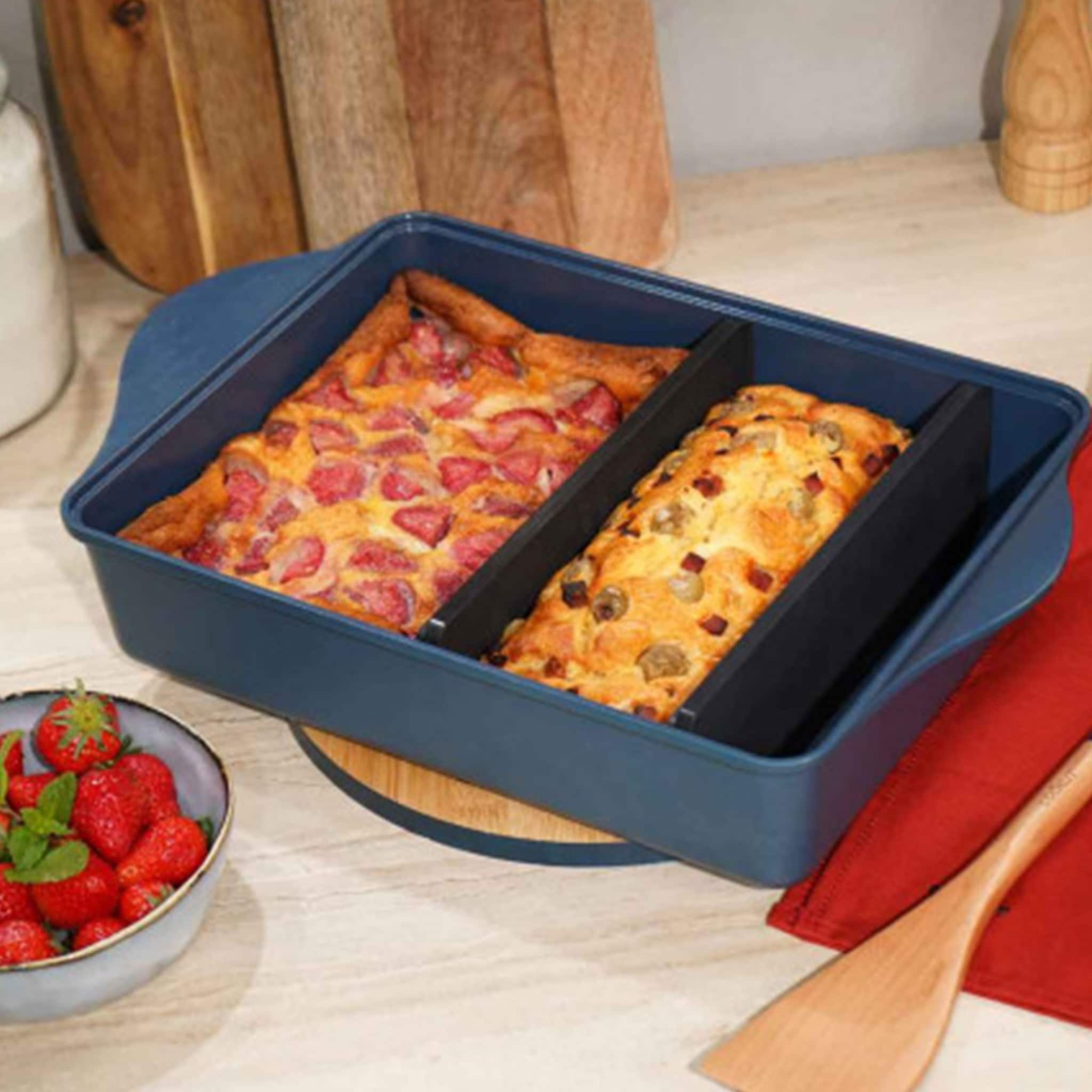 Cookut The Incredible Blue Adjustable Non-Stick Roasting Pan, 40x30cm - Image 3