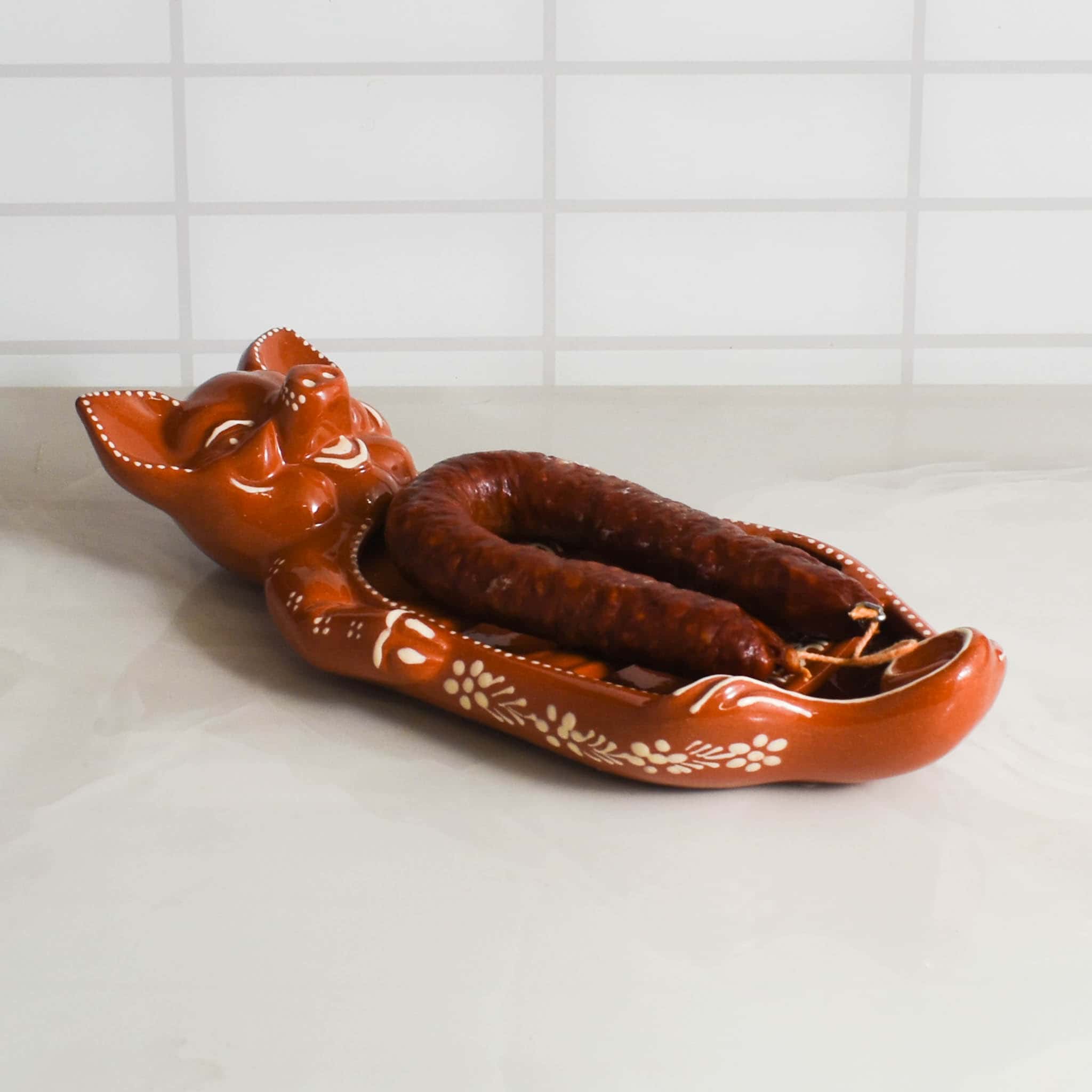 Terracotta Chorizo Pig Serving Dish, 33cm - Image 4