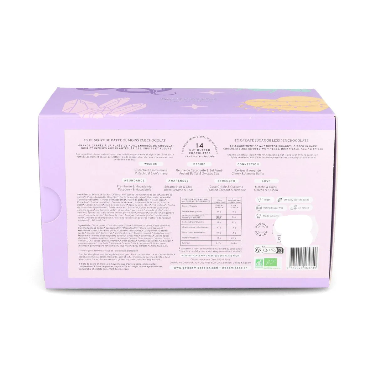 Short Dated Cosmic Dealer 14 Chakras Chocolate Discovery Box, 280g - Image 3