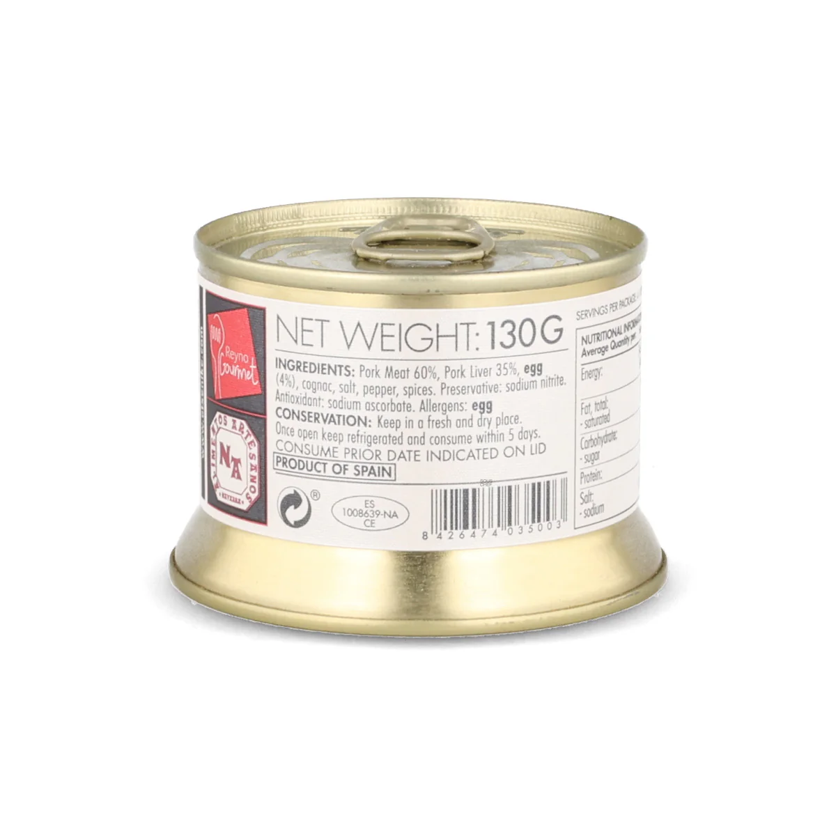 Country Pate with Pork & Cognac, 130g - Image 2