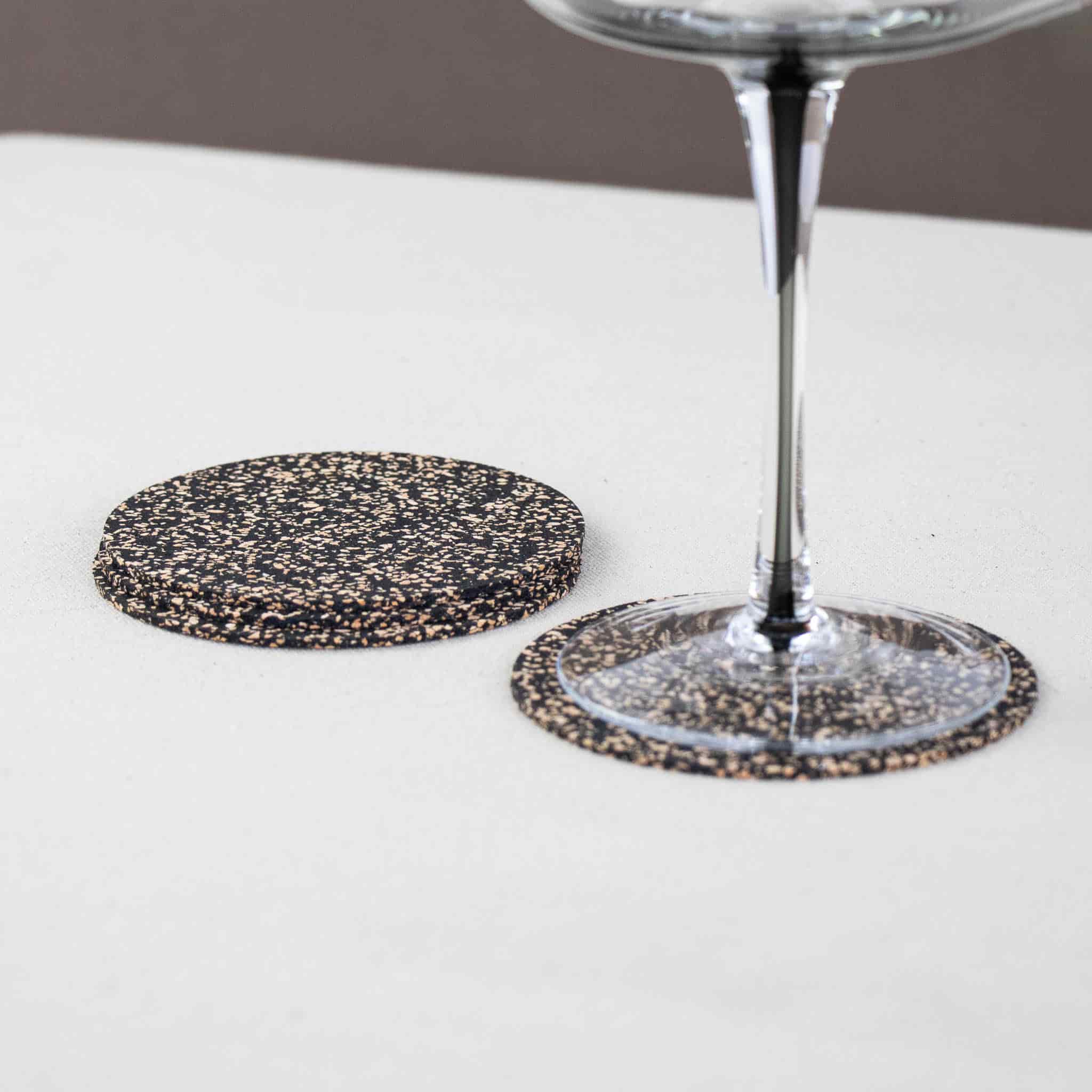 Set of 4 Dash Recycled Round Coasters, 9cm - Image 2