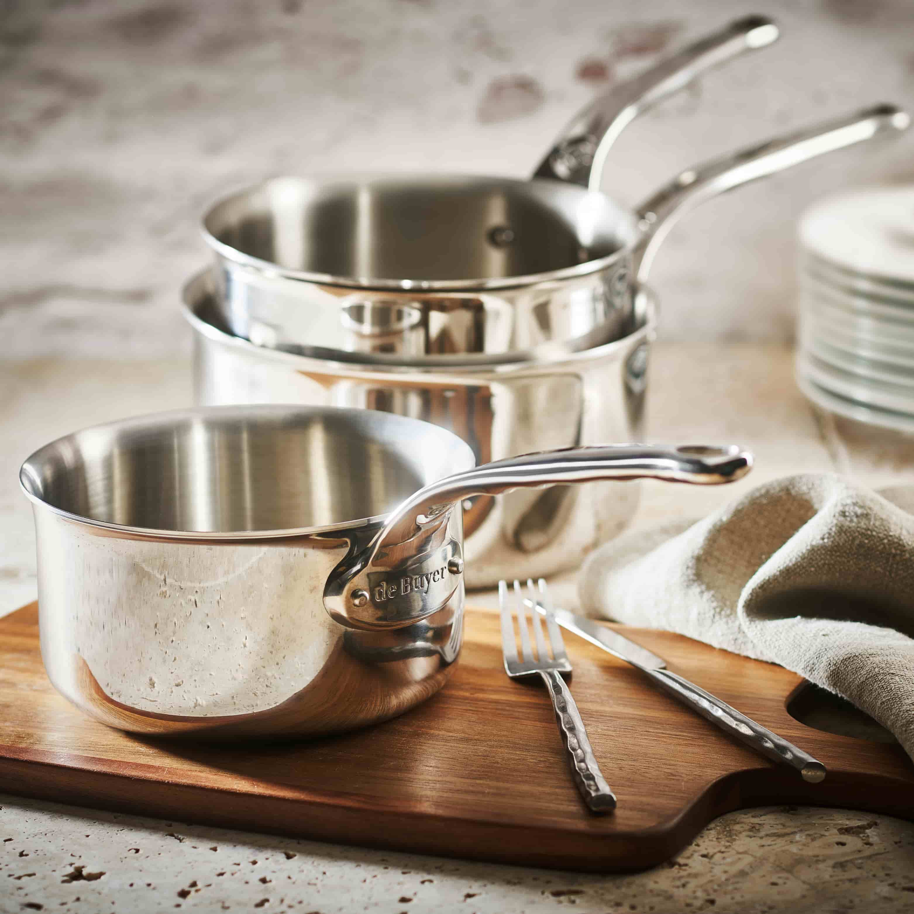 De Buyer Affinity 3 Piece Saucepan Set - Image 3