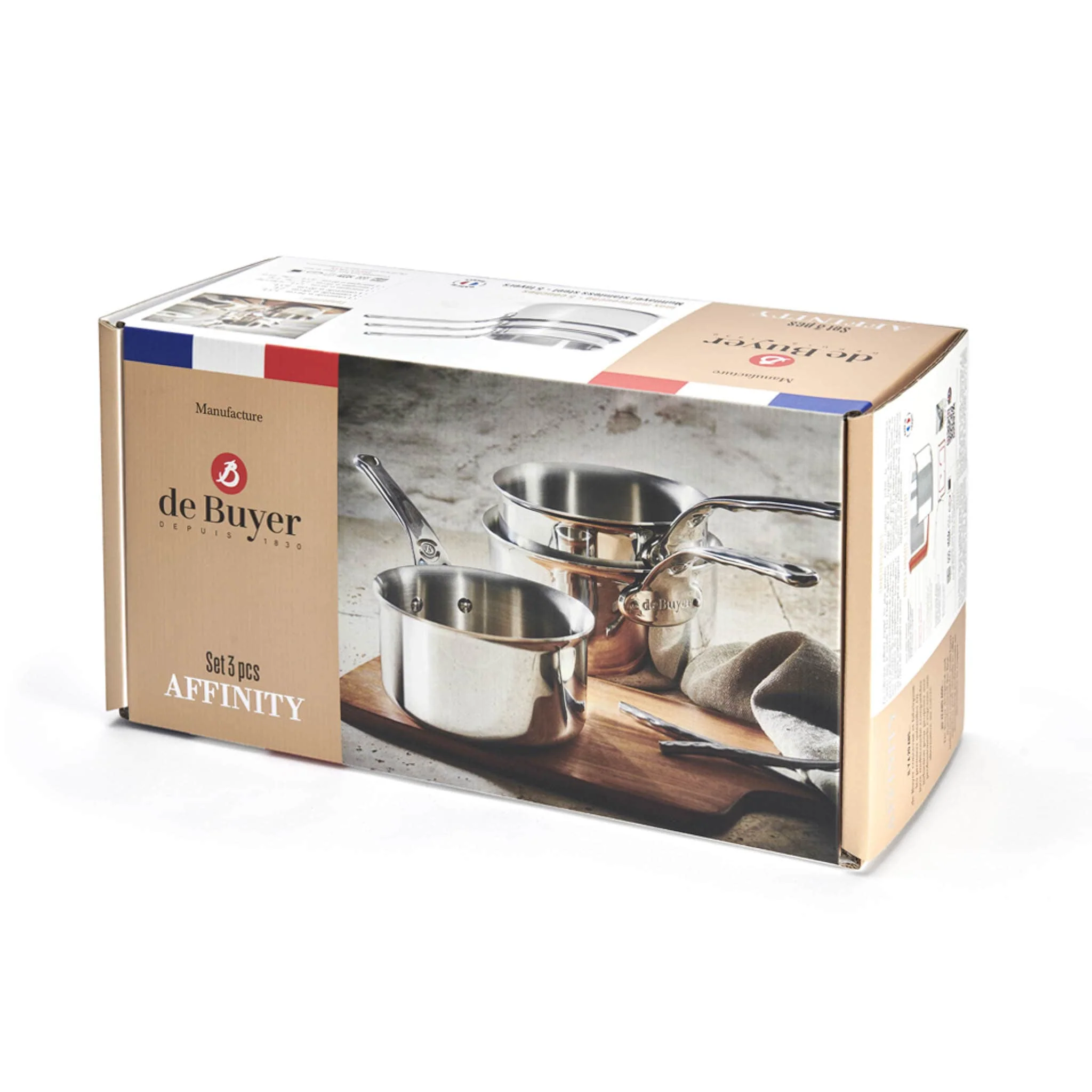 De Buyer Affinity 3 Piece Saucepan Set - Image 4