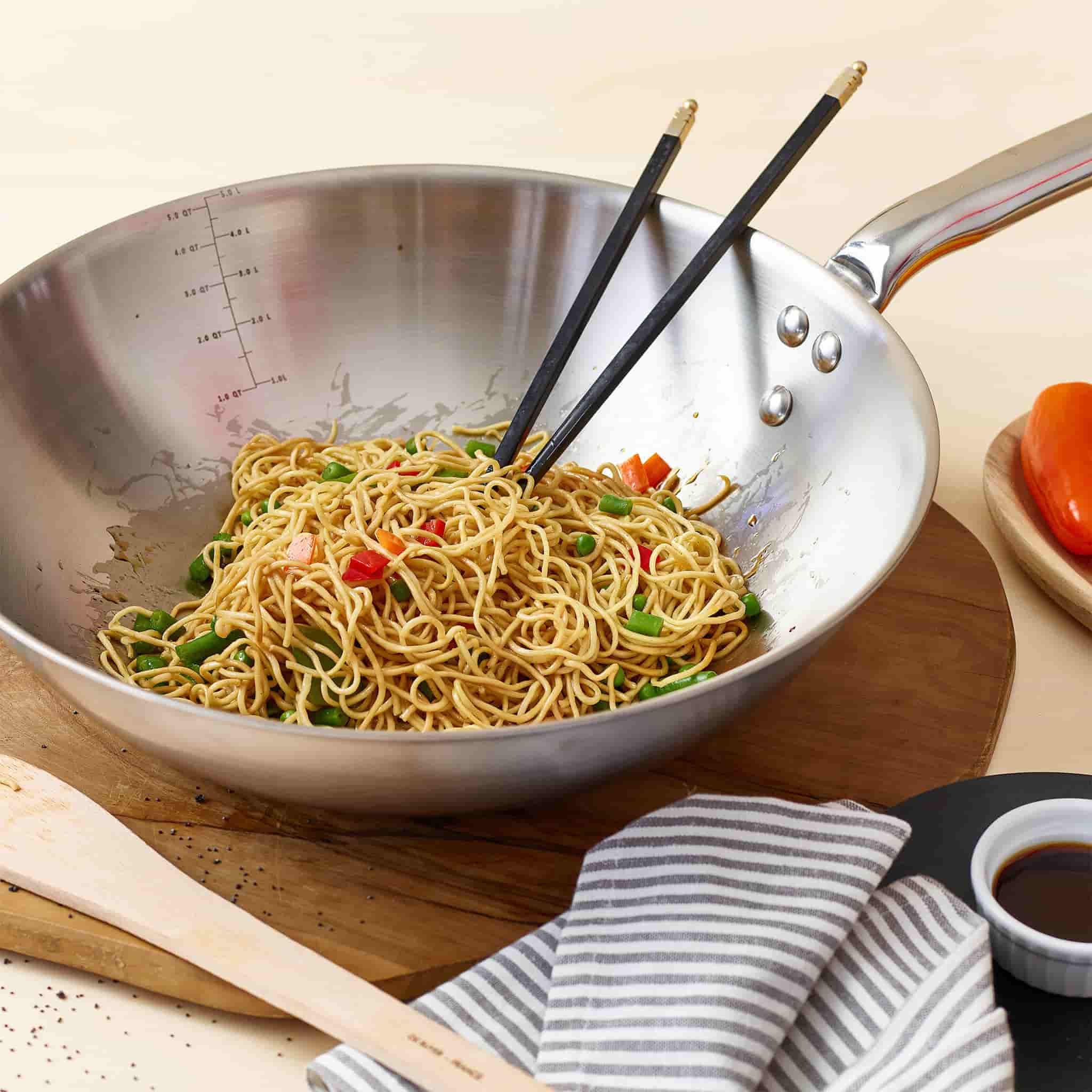 De Buyer Alchimy Wok, 32cm - Image 2