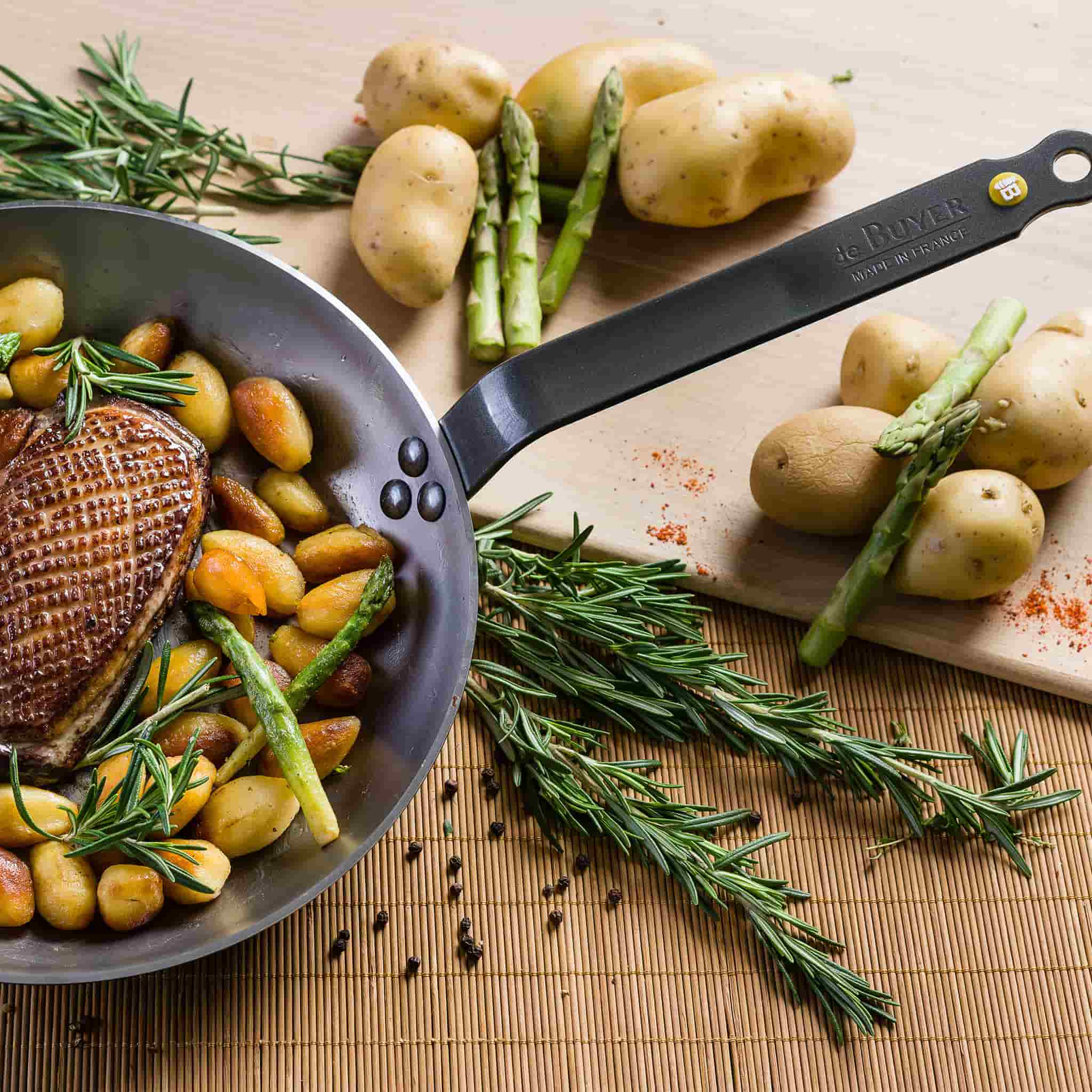 De Buyer Mineral B Frying Pan, 28cm - Image 3