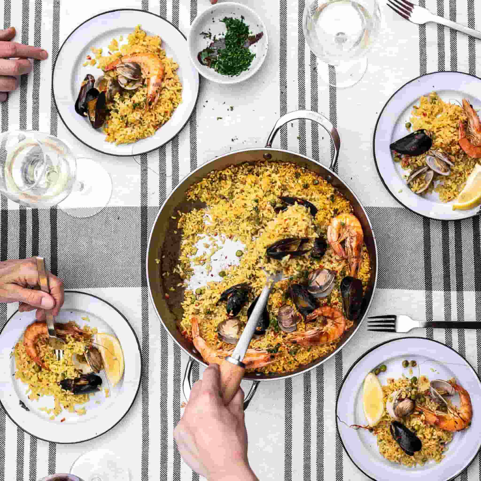 De Buyer Mineral B Paella Pan, 32cm - Image 3